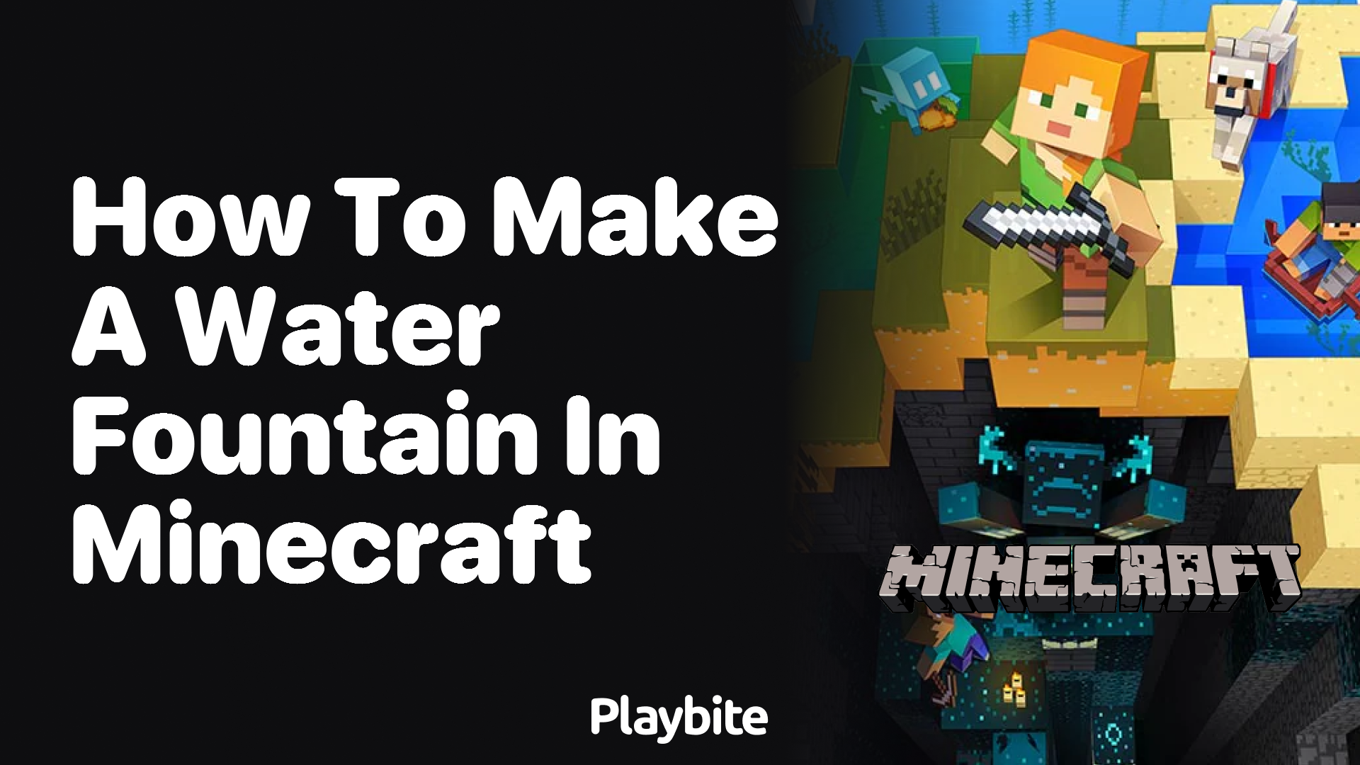 How to Make a Water Fountain in Minecraft