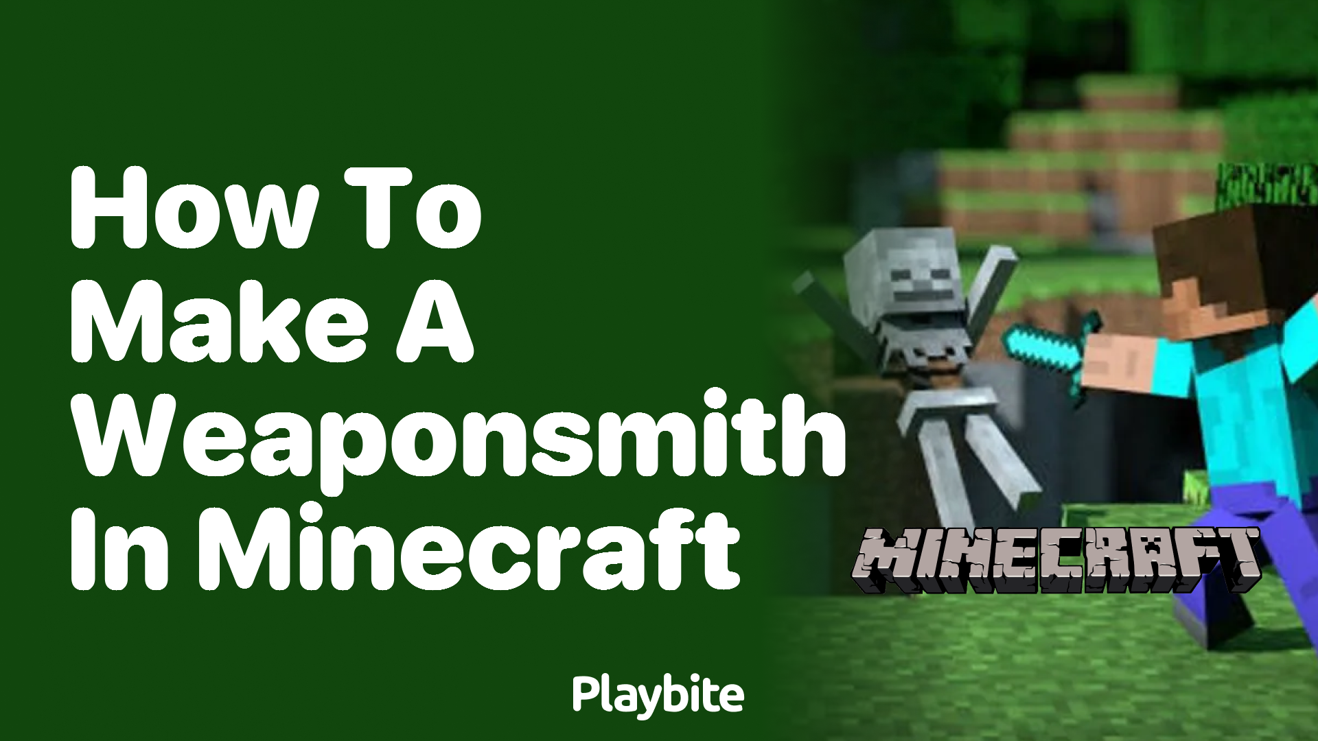 How to Make a Weaponsmith in Minecraft