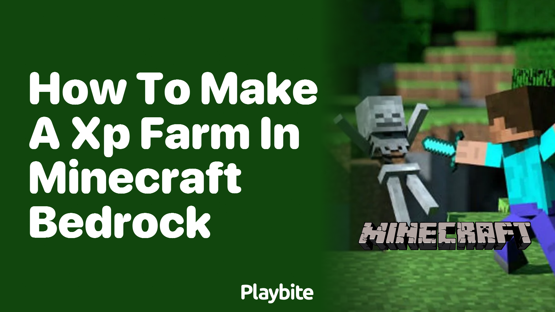 How to Make an XP Farm in Minecraft Bedrock