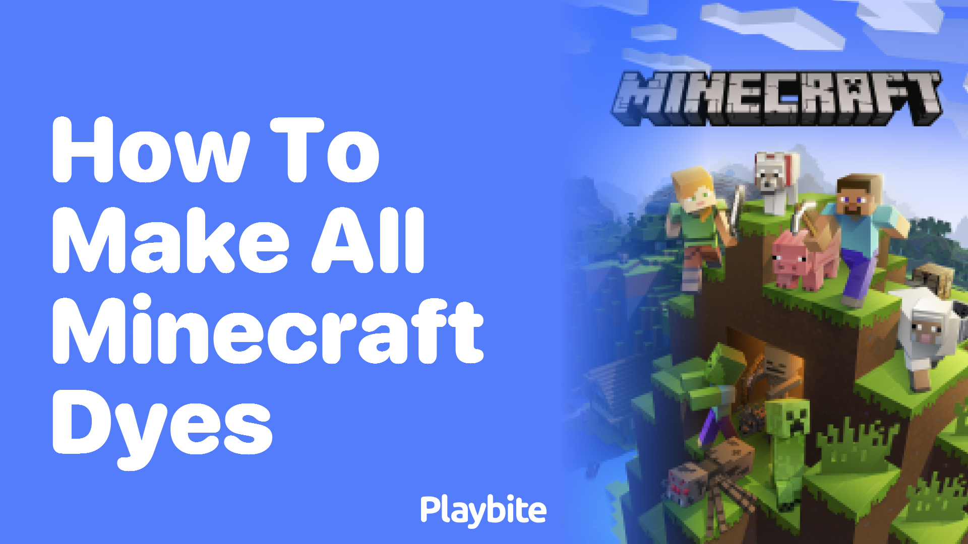 How to Make All Minecraft Dyes: A Colorful Guide