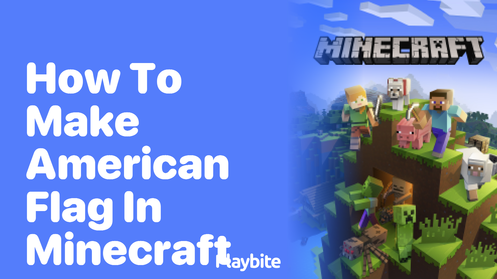 How to Make an American Flag in Minecraft