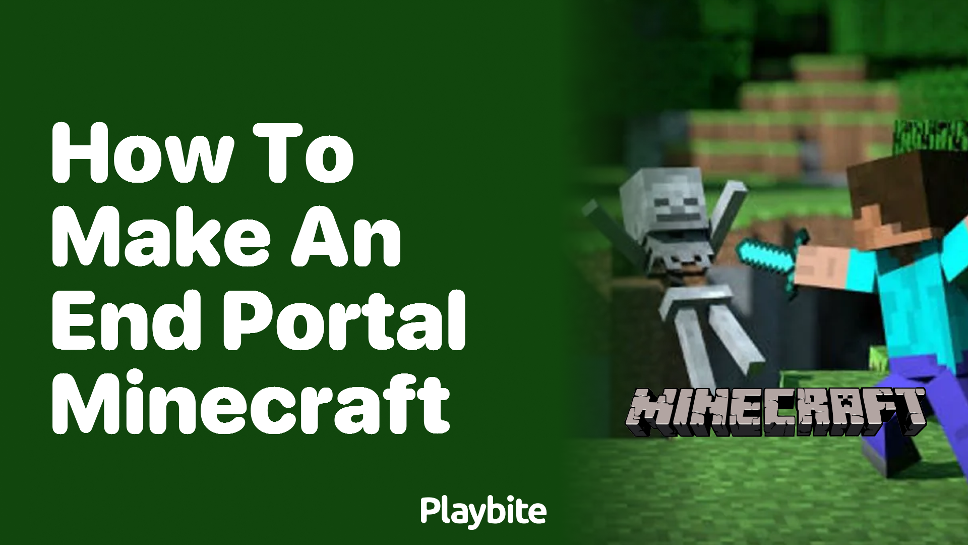 How to Make an End Portal in Minecraft