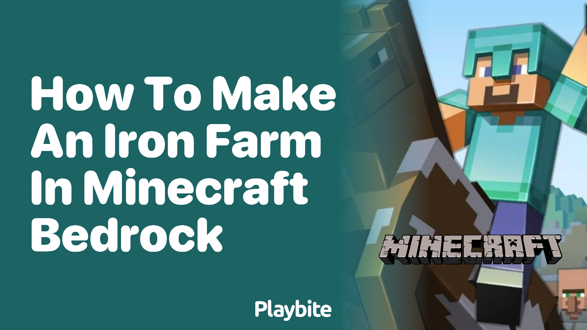 How to Make an Iron Farm in Minecraft Bedrock