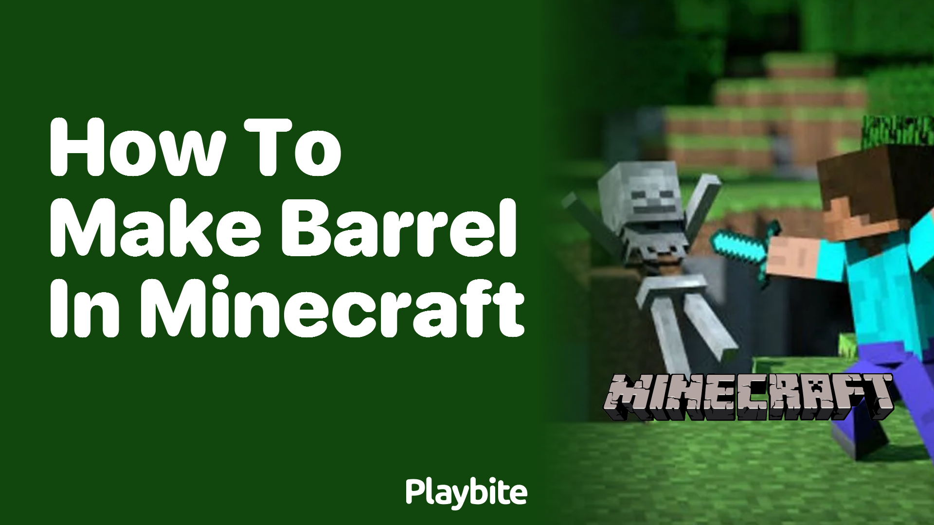 How to Make a Barrel in Minecraft