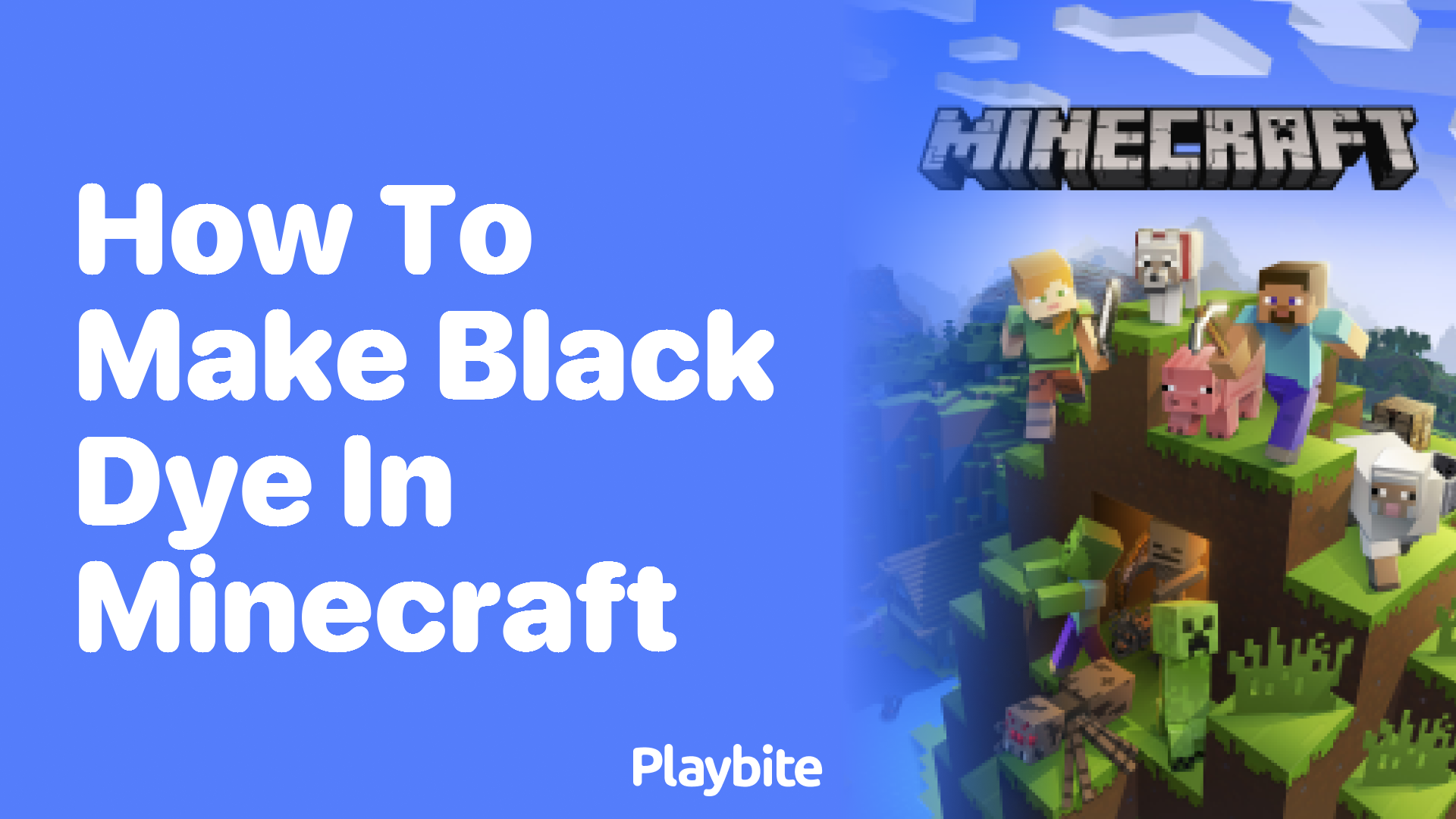 How to Make Black Dye in Minecraft