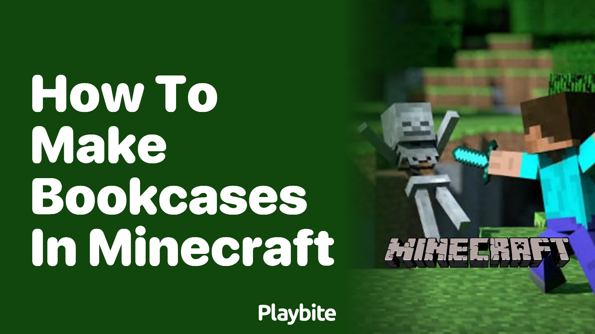 How to Make Bookcases in Minecraft