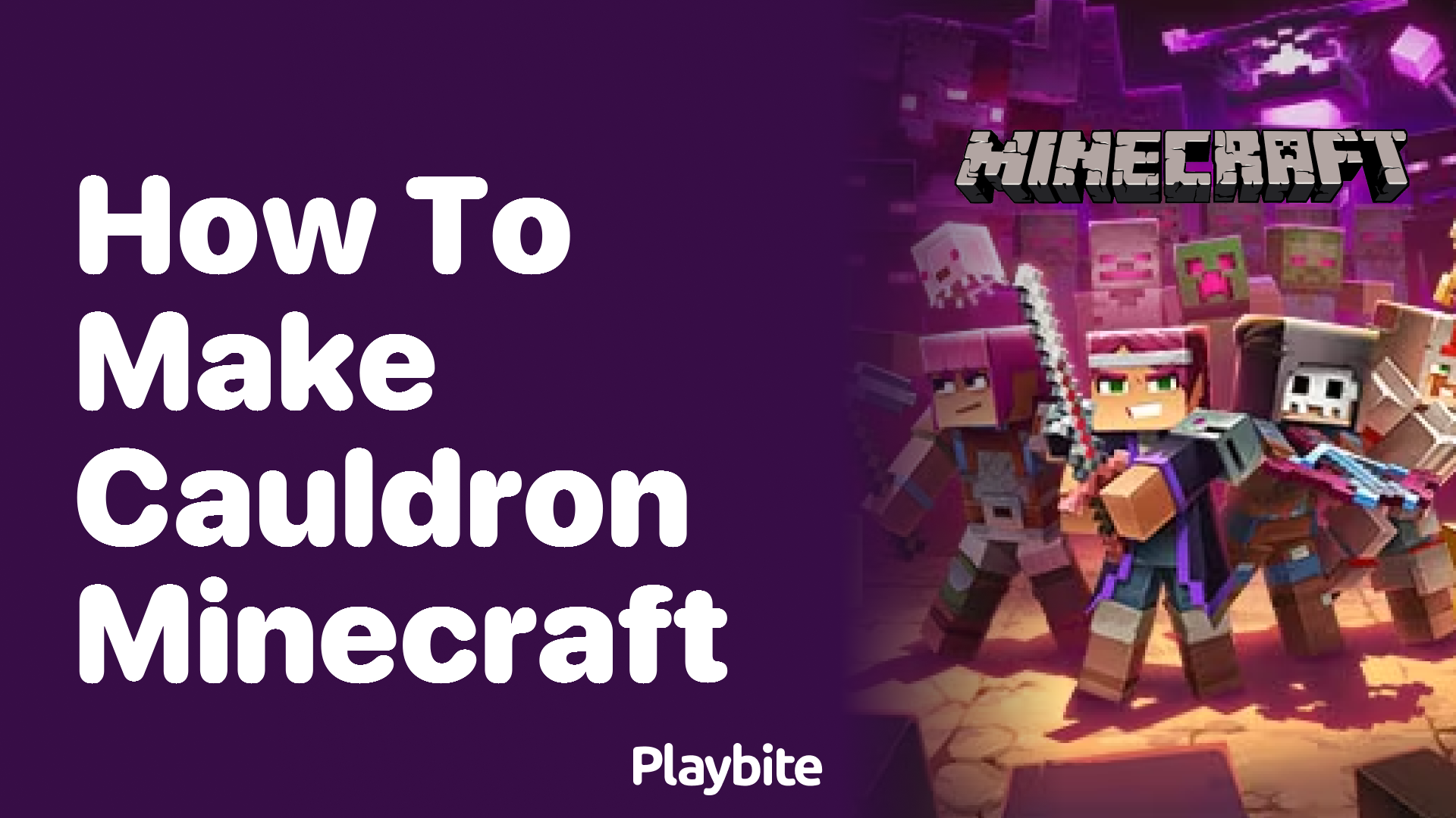 How to Make a Cauldron in Minecraft