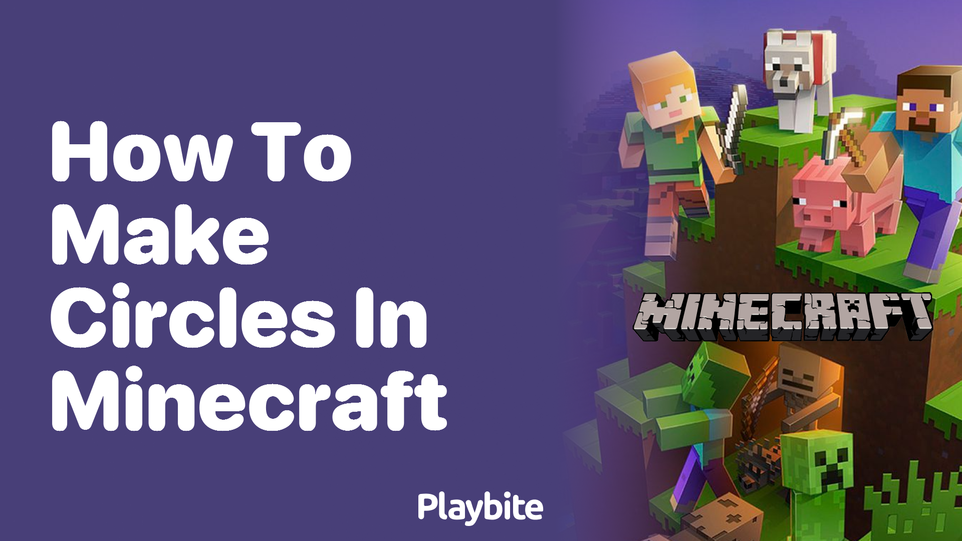 How To Make Circles In Minecraft Playbite 