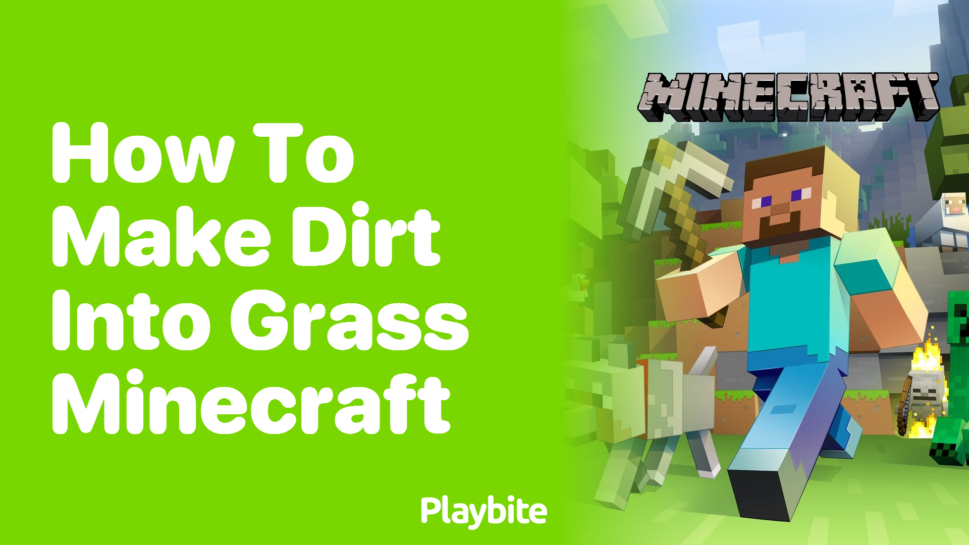 How to Make Dirt Into Grass in Minecraft