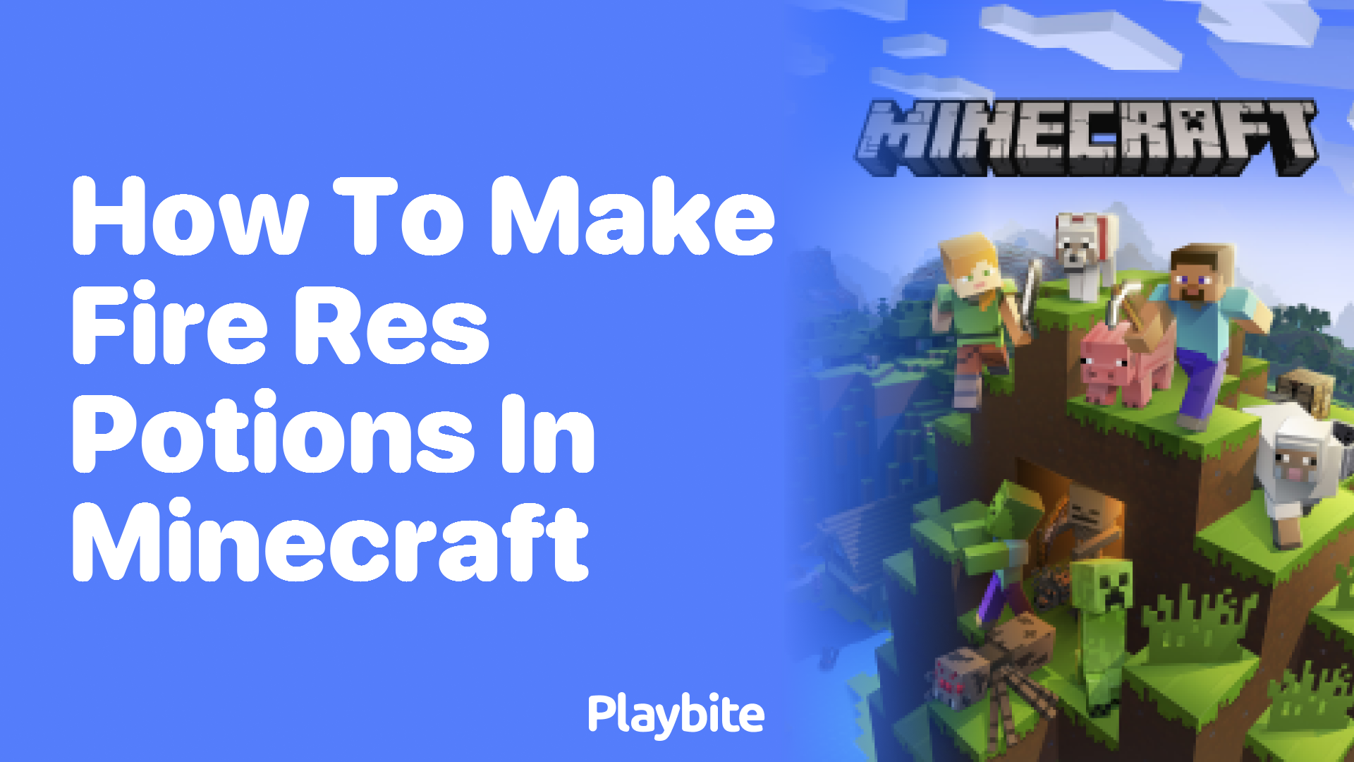 How To Make Fire Resistance Potions In Minecraft Playbite 2353