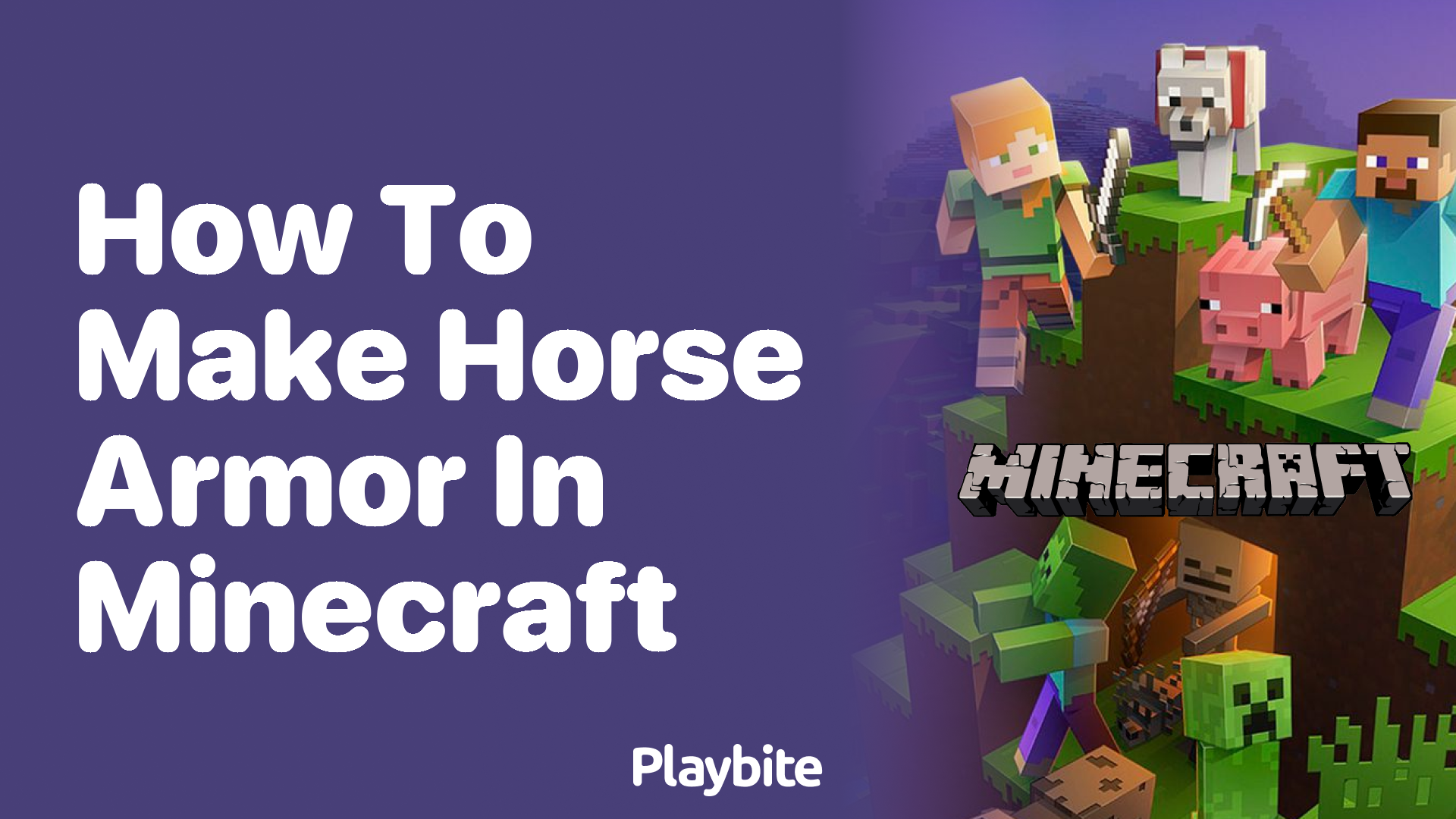 Minecraft How To Make A Horse Armor