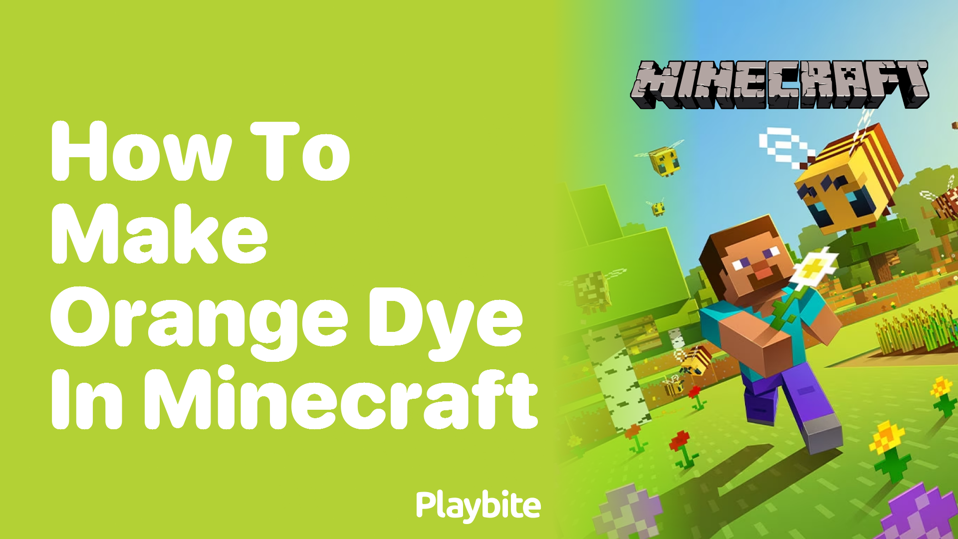 How to Make Orange Dye in Minecraft