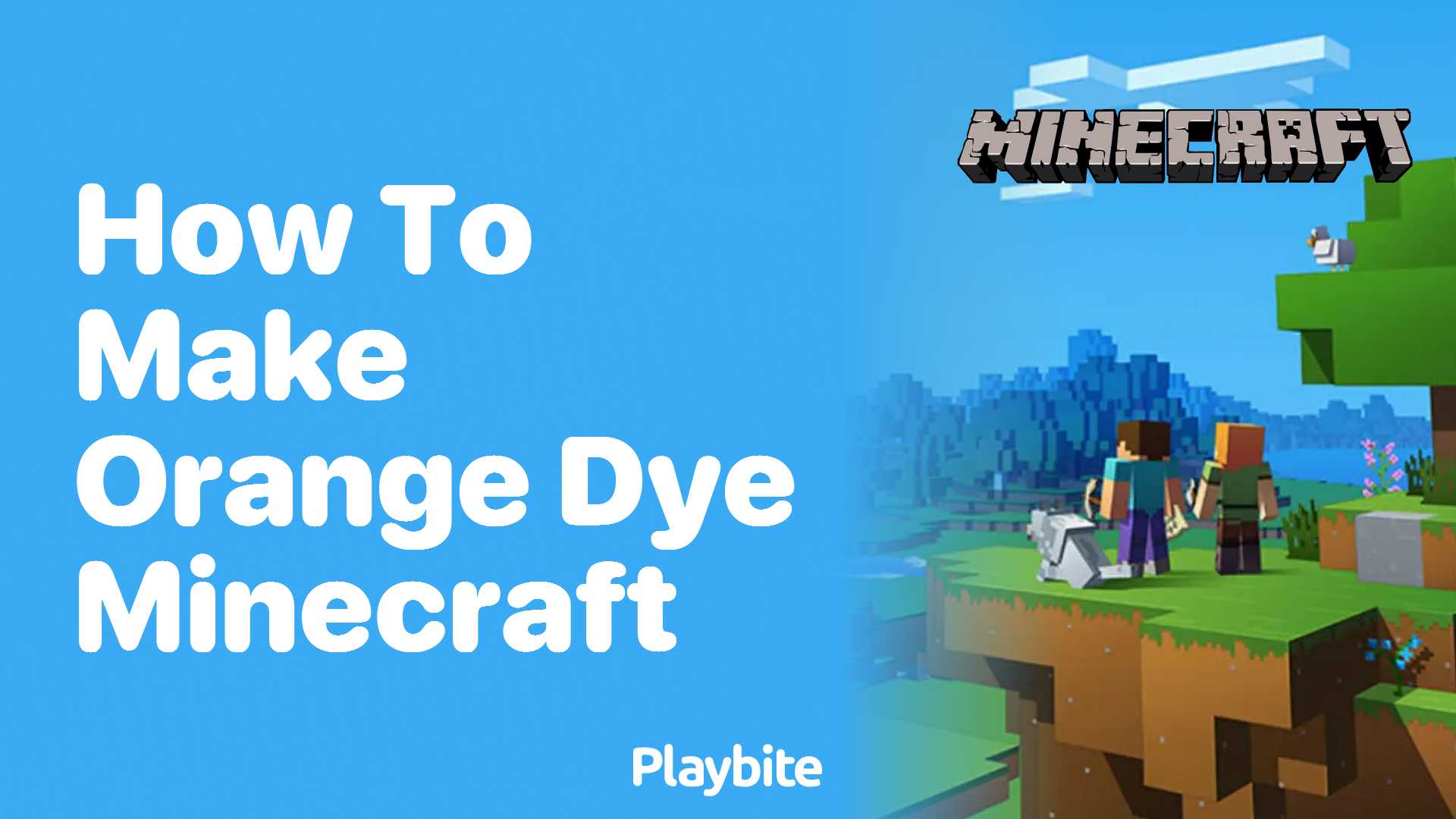 How to Make Orange Dye in Minecraft