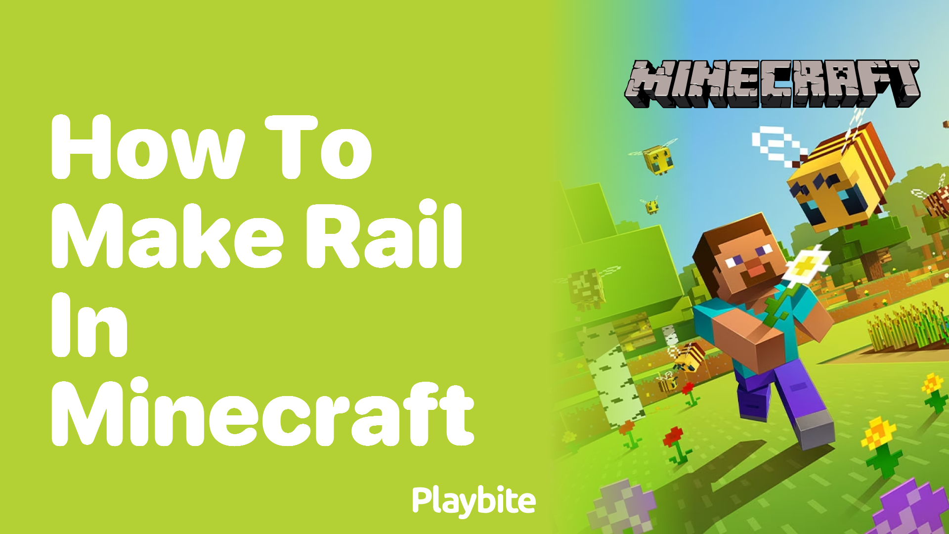 How To Make A Rail In Minecraft Playbite 5010