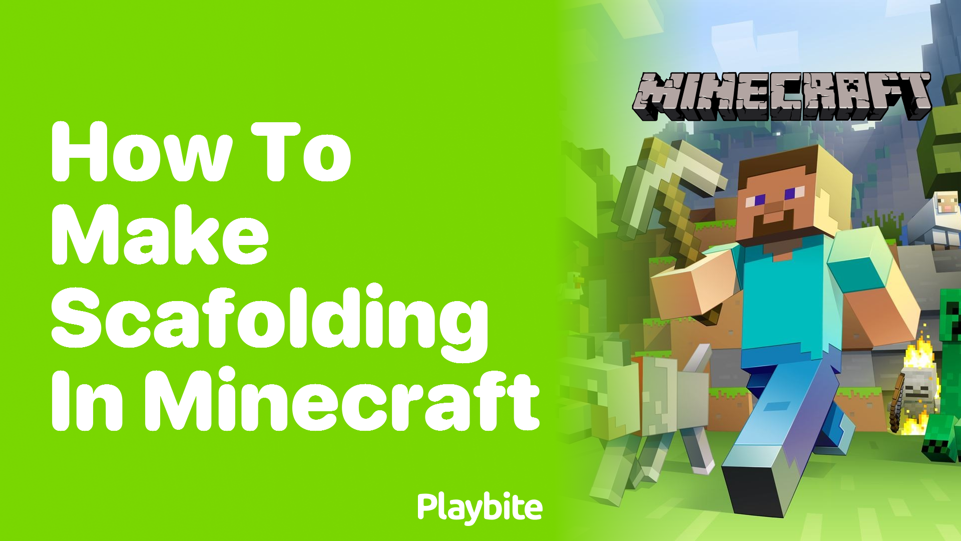 How to Make Scaffolding in Minecraft