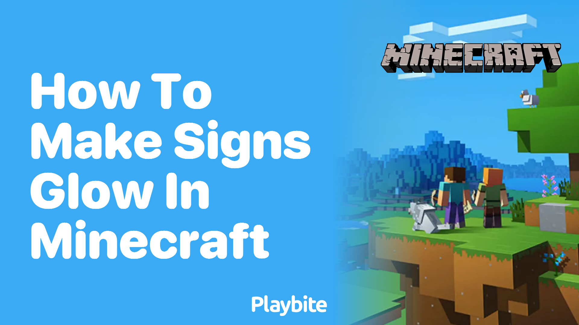 How to Make Signs Glow in Minecraft