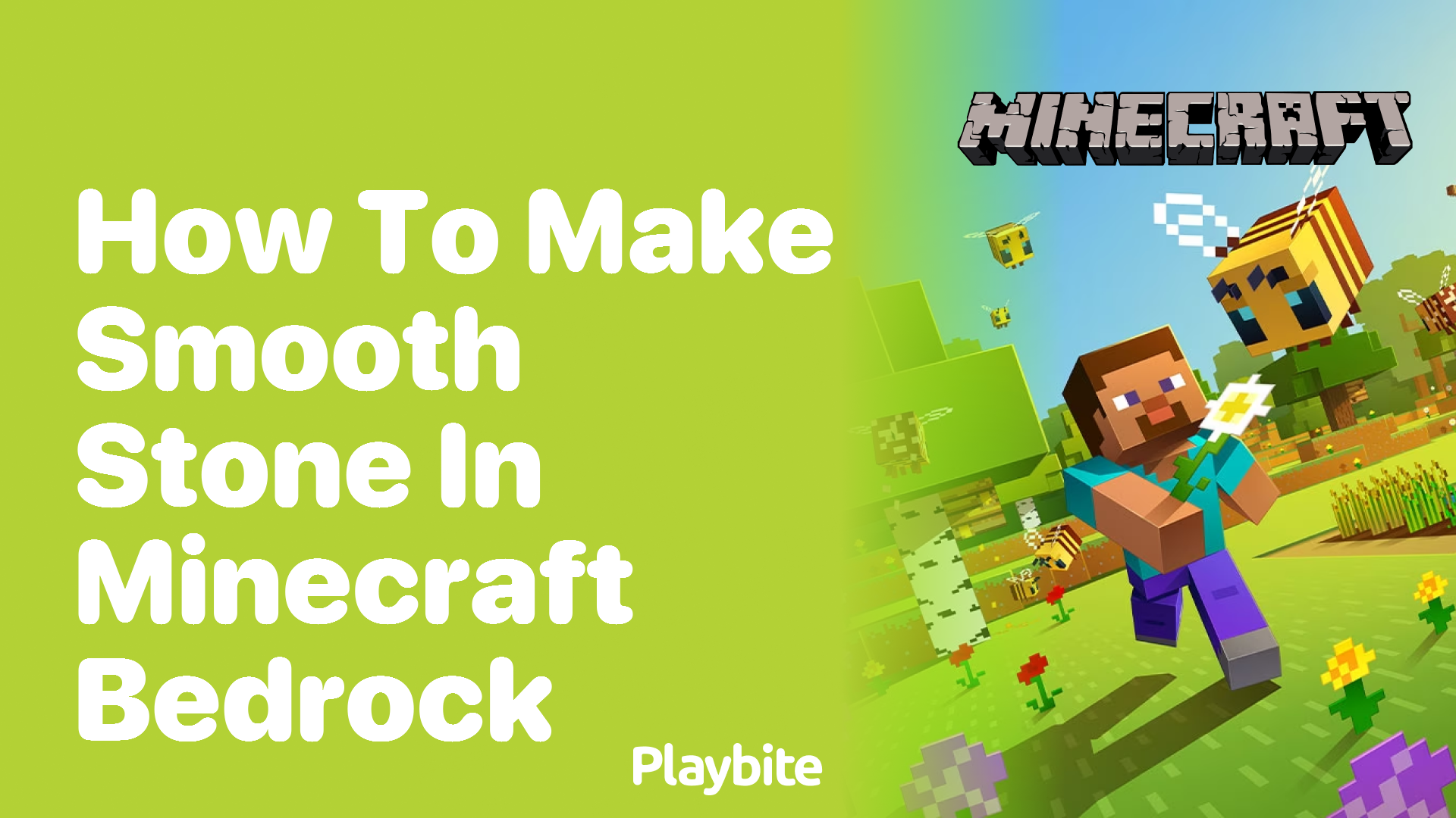 How to Make Smooth Stone in Minecraft Bedrock