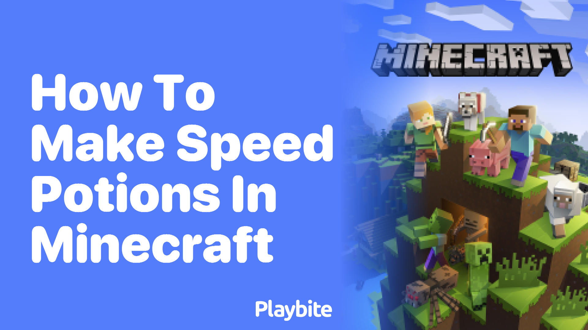 How to Make Speed Potions in Minecraft