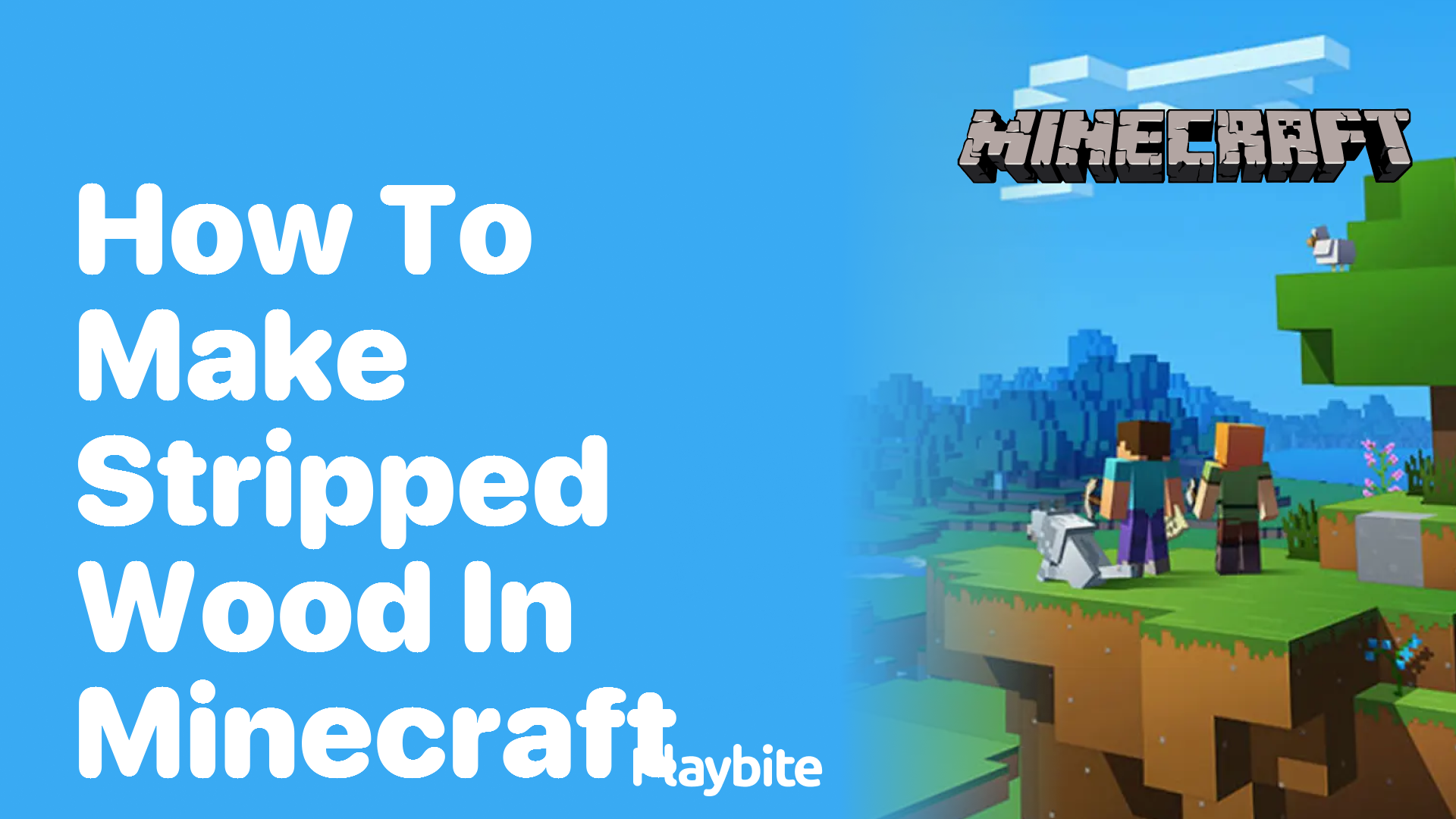 How to Make Stripped Wood in Minecraft - Playbite