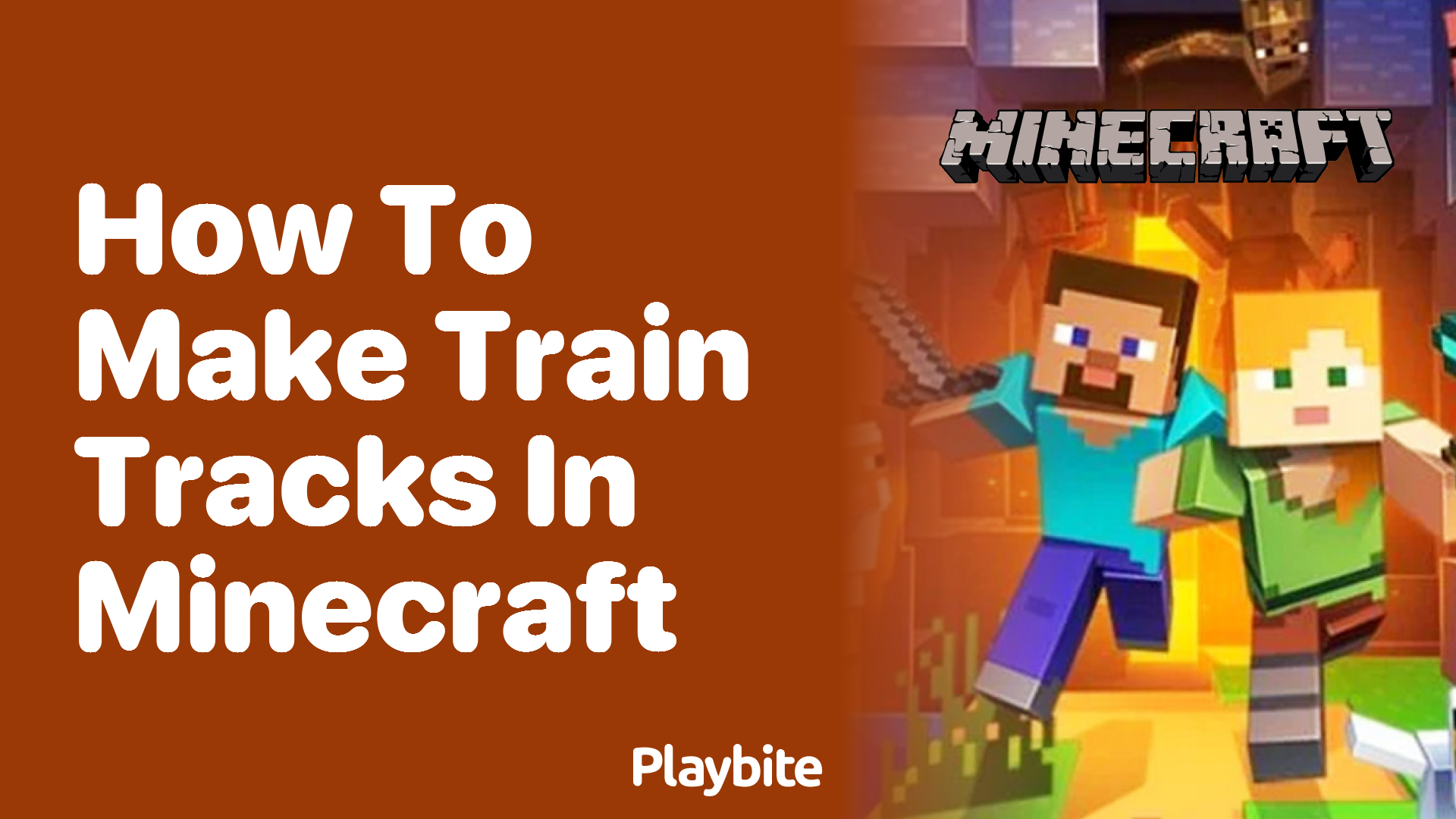 How to Make Train Tracks in Minecraft