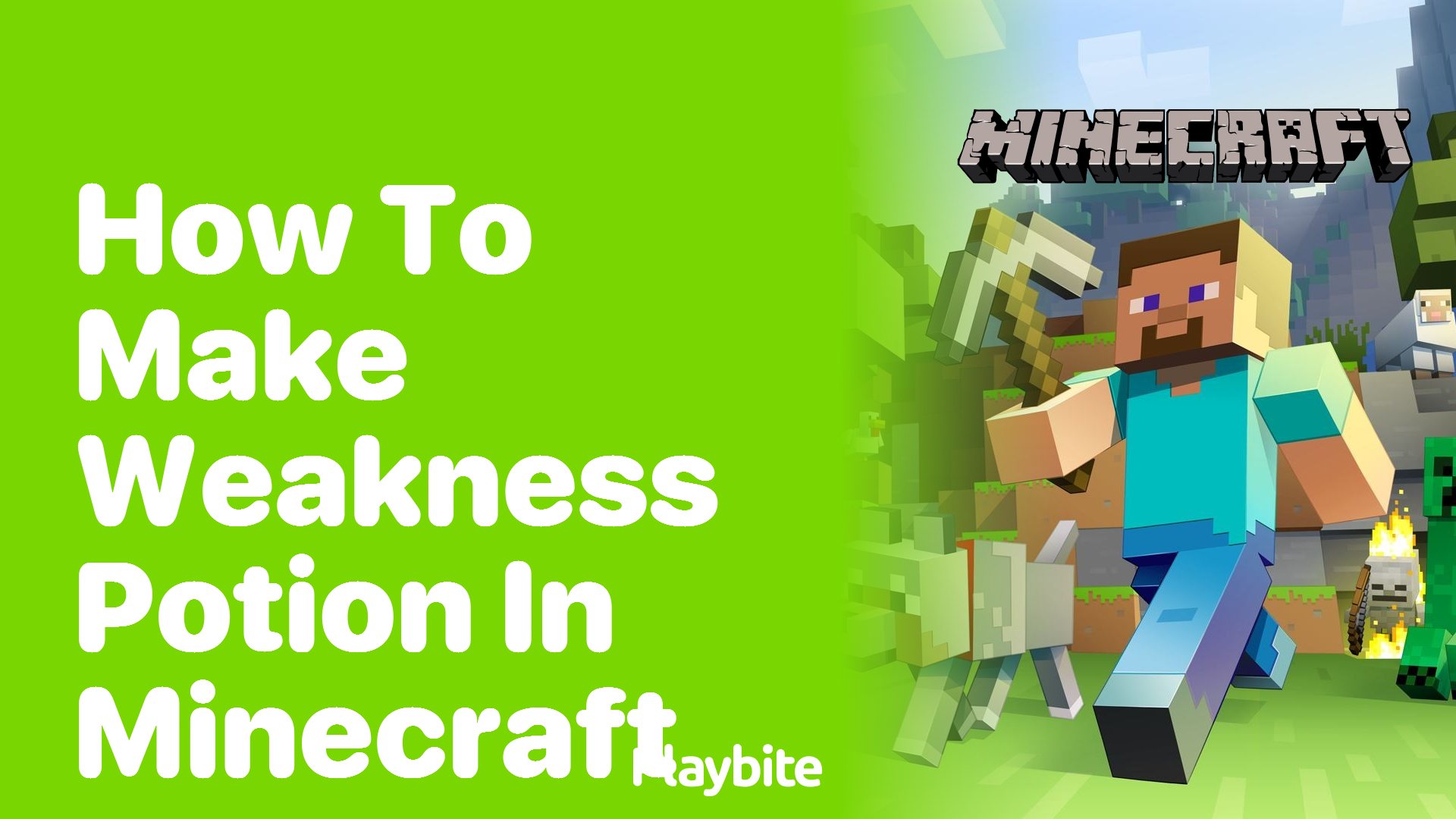 How to Make a Weakness Potion in Minecraft