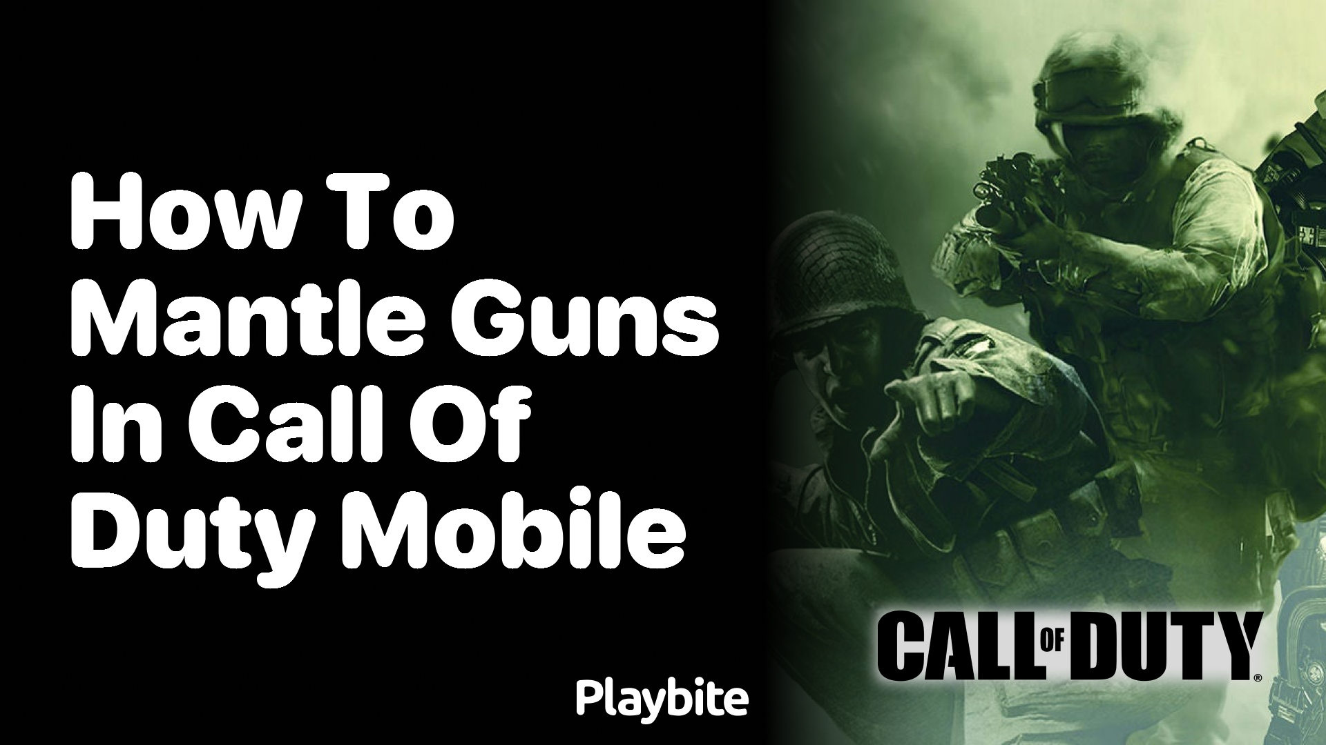 How to Mantle Guns in Call of Duty Mobile