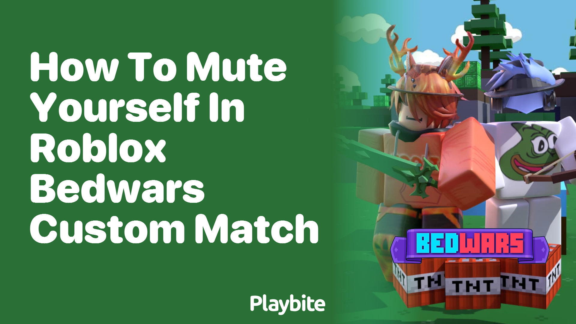 How to Mute Yourself in Roblox Bedwars Custom Match