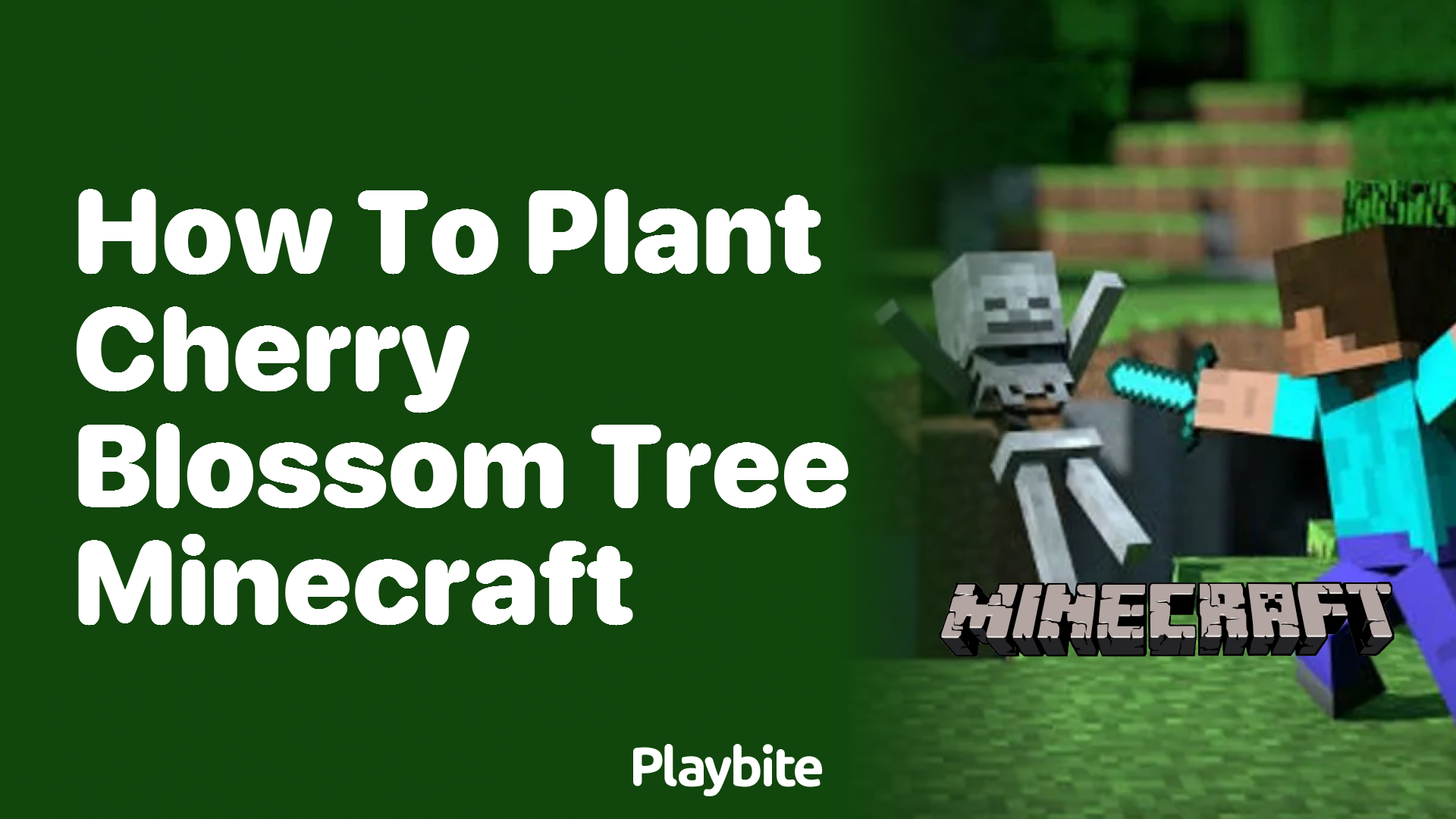 How to Plant a Cherry Blossom Tree in Minecraft