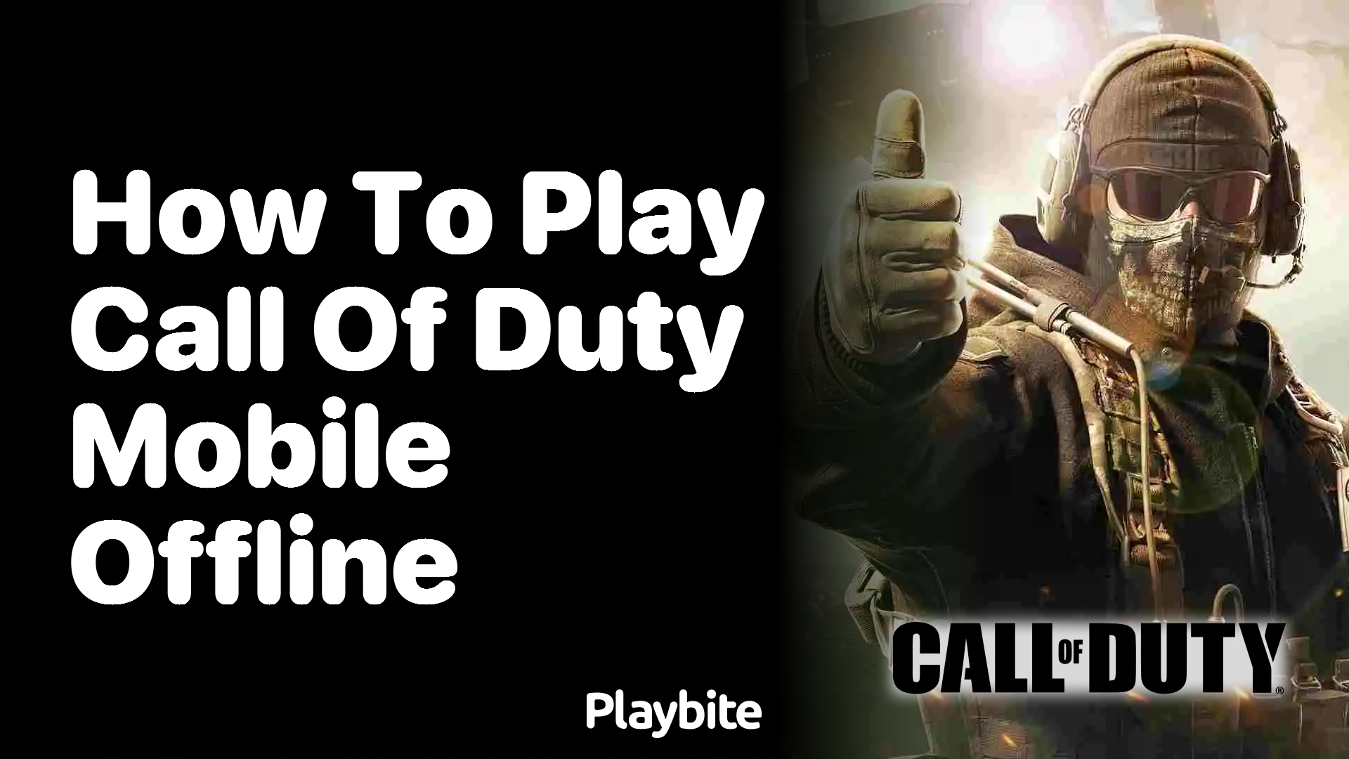 is the call of duty mobile offline