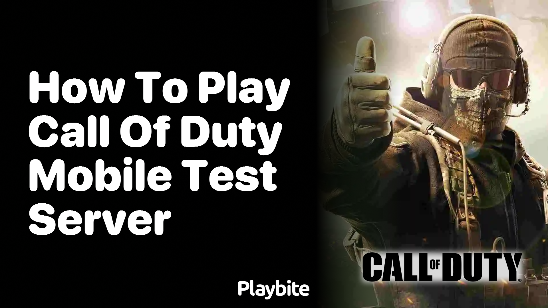 How to Play Call of Duty Mobile Test Server - Playbite