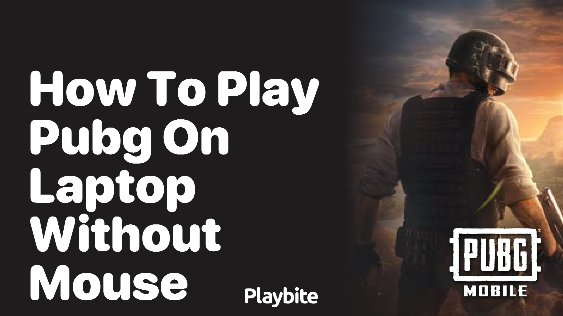 How to Play PUBG on Laptop Without a Mouse