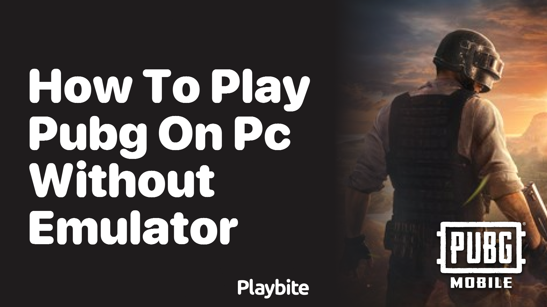 How to Play PUBG on PC Without Emulator