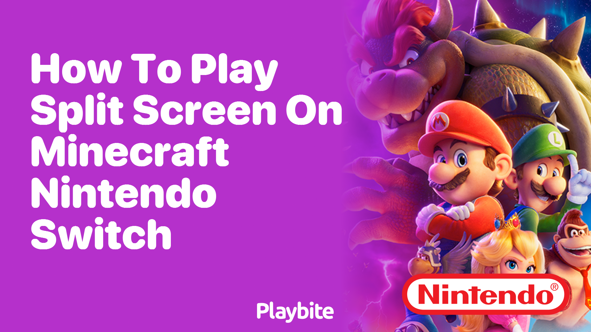 Can you play split store screen on minecraft nintendo switch