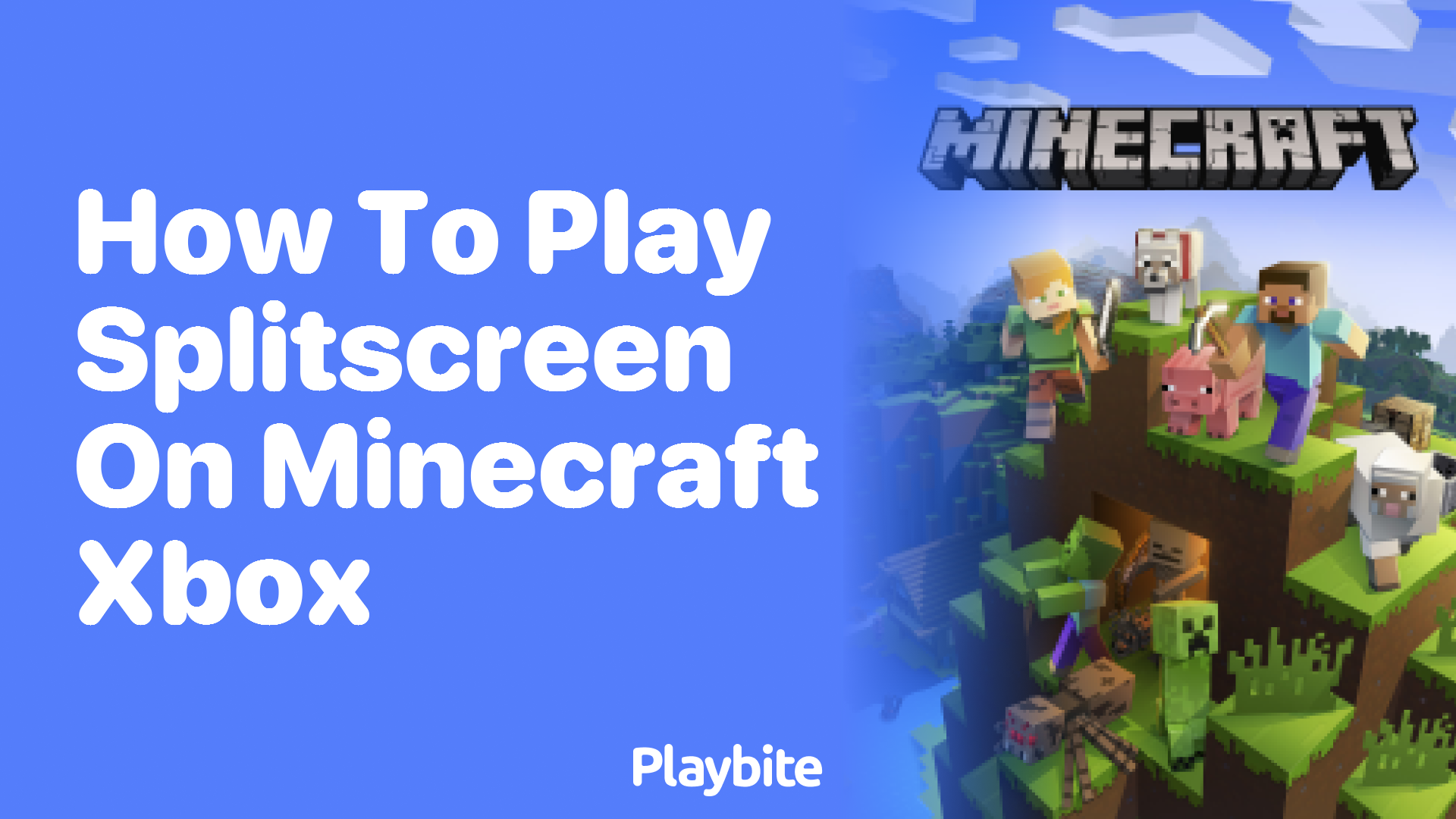 How to Play Splitscreen on Minecraft Xbox