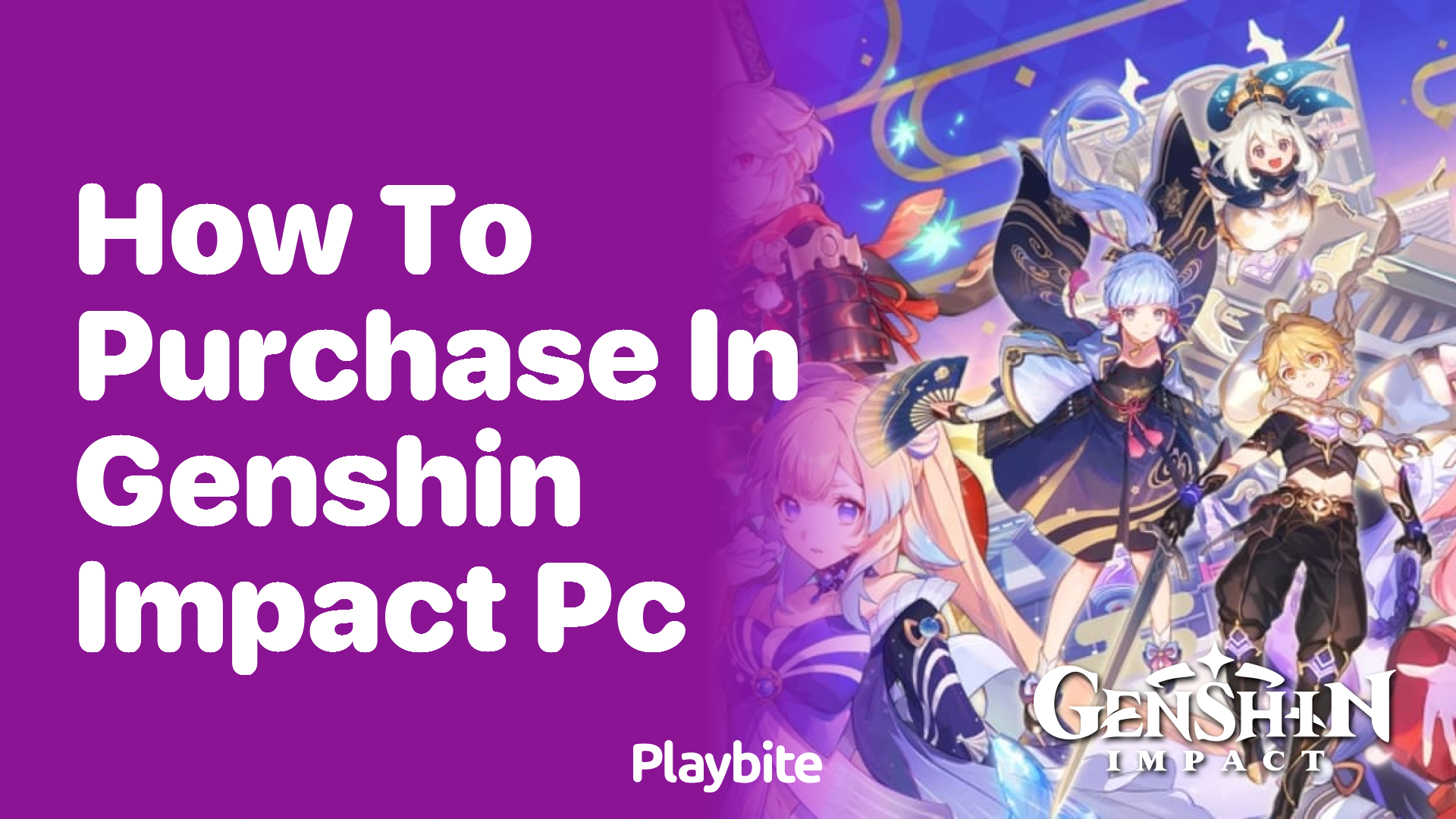 How to Purchase in Genshin Impact on PC