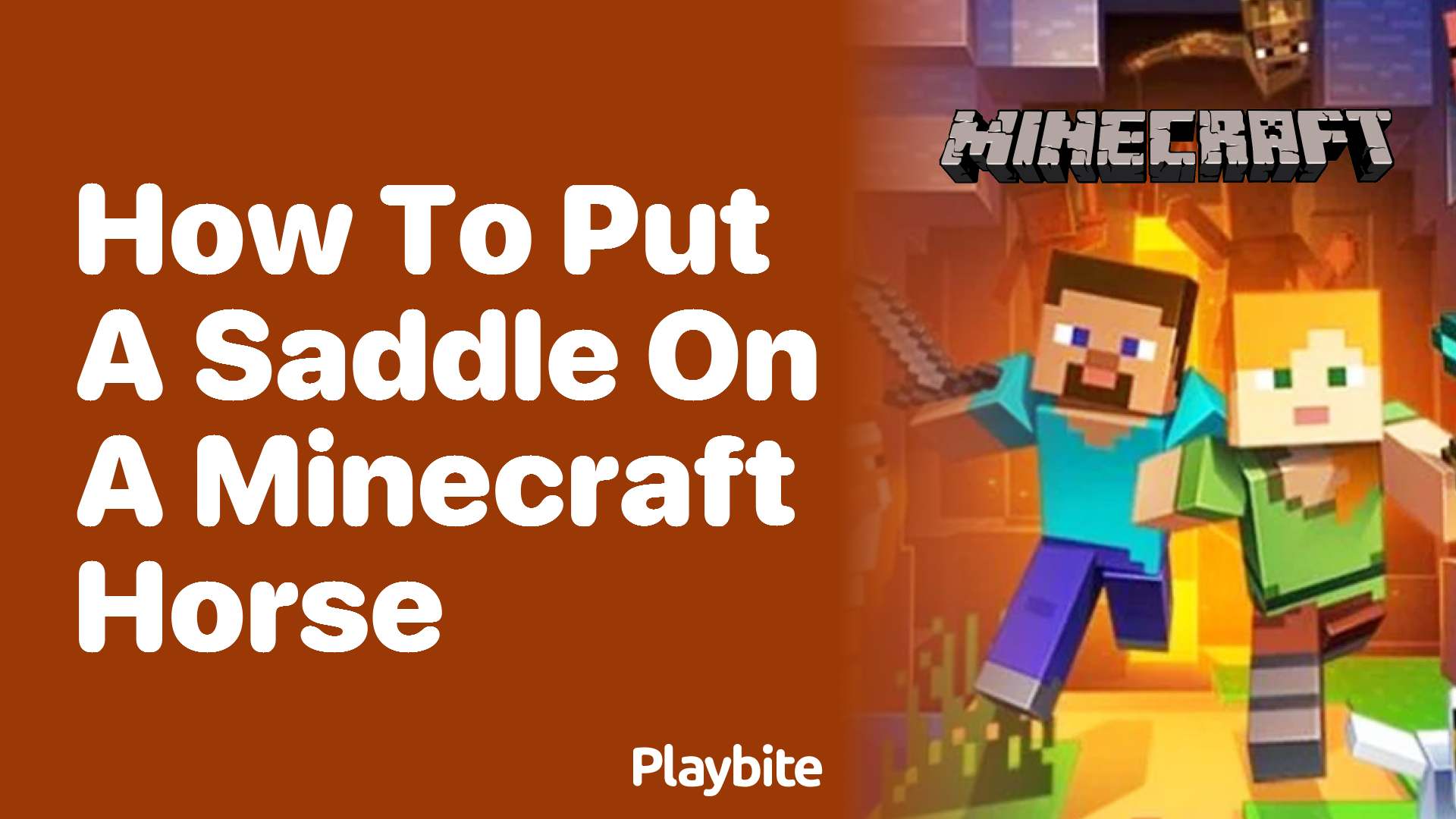 How to Put a Saddle on a Minecraft Horse