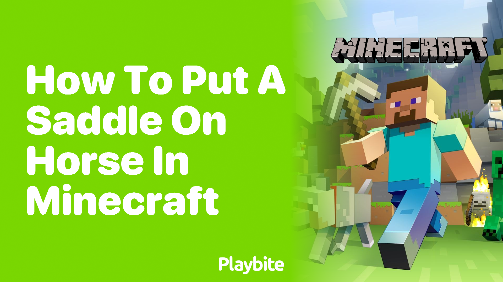 How to Put a Saddle on a Horse in Minecraft