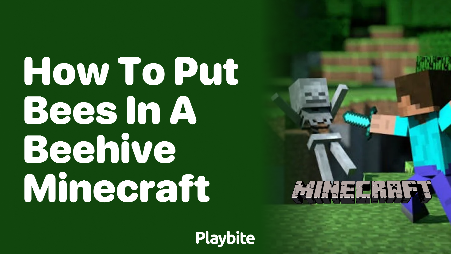 How to Put Bees in a Beehive in Minecraft