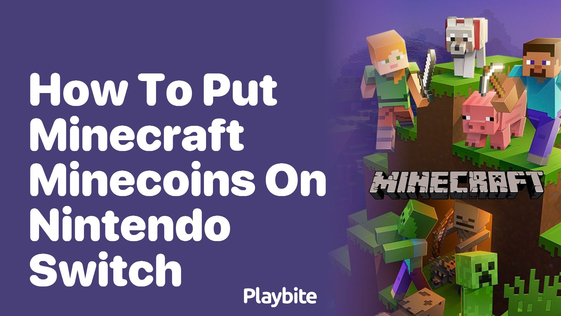 How to Put Minecraft Minecoins on Nintendo Switch