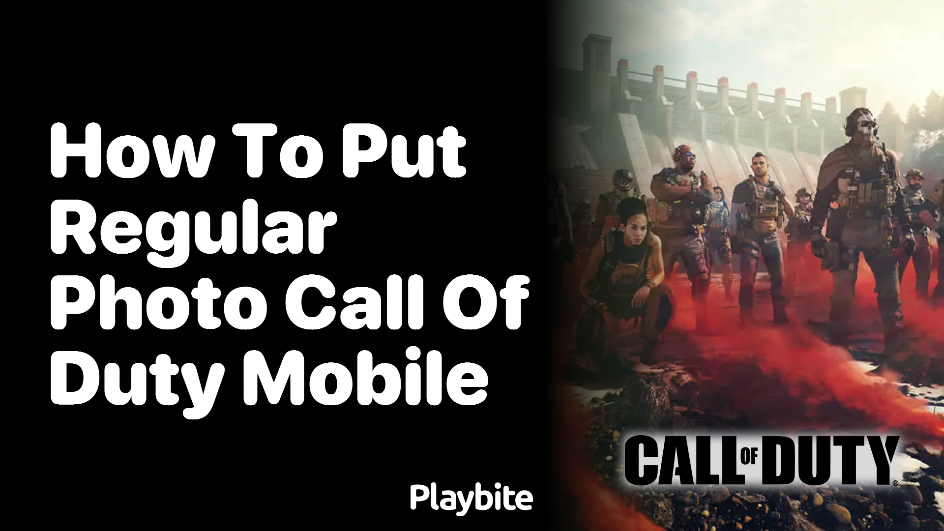 How to Put a Regular Photo in Call of Duty Mobile