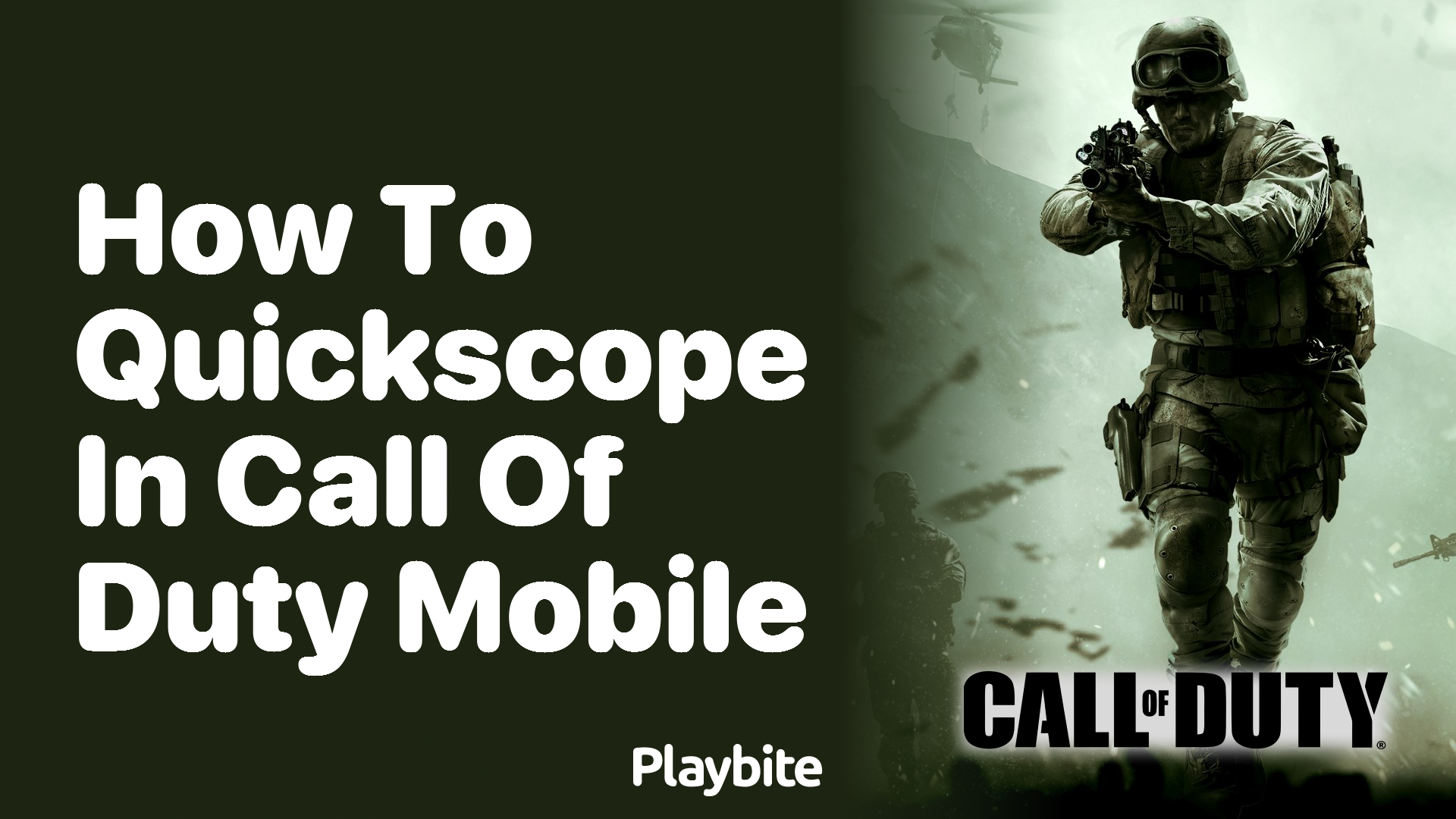 How to Quickscope in Call of Duty Mobile