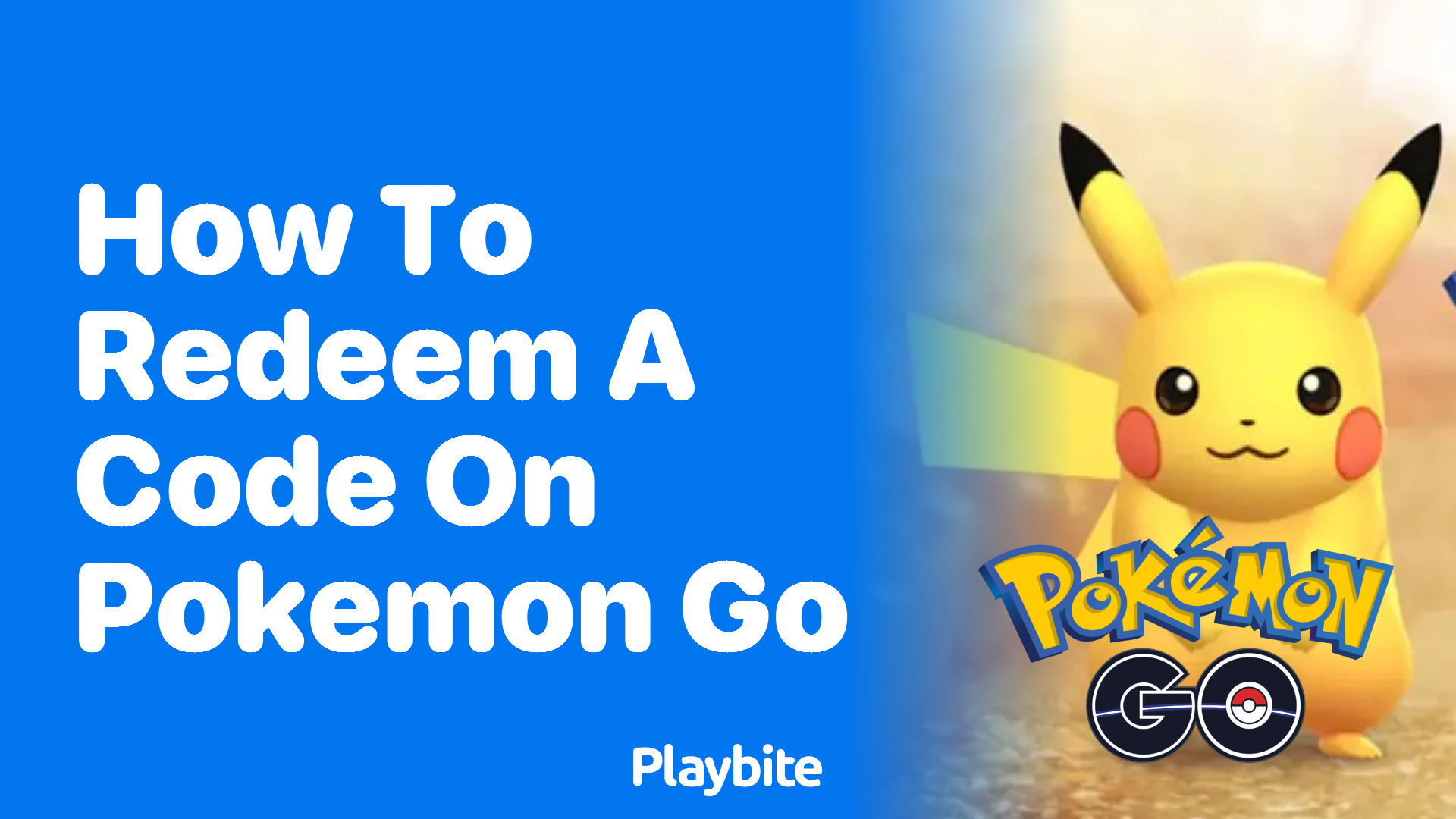 How to Redeem a Code on Pokemon GO - Playbite