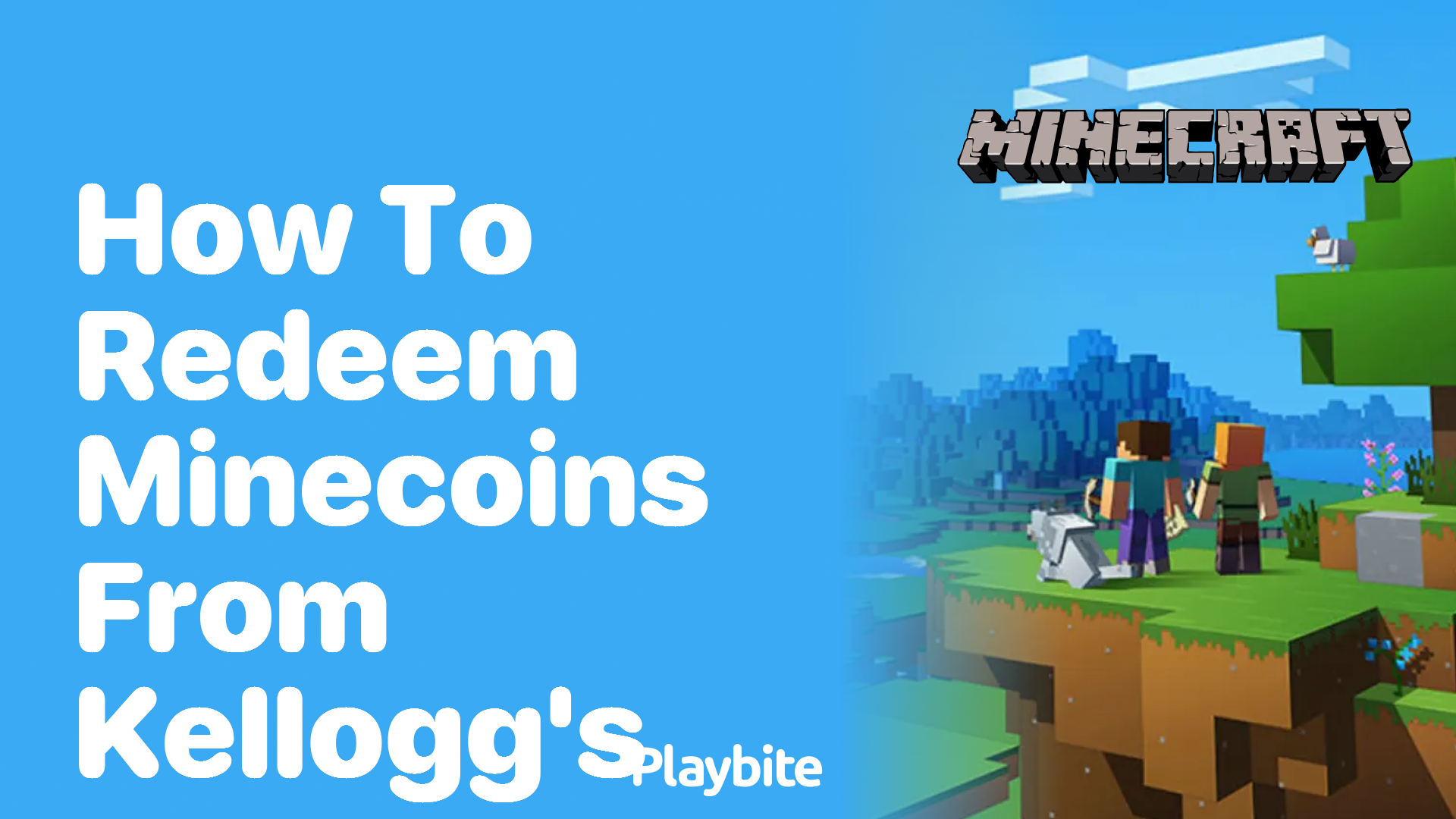 How to Redeem Minecoins from Kellogg's - Playbite