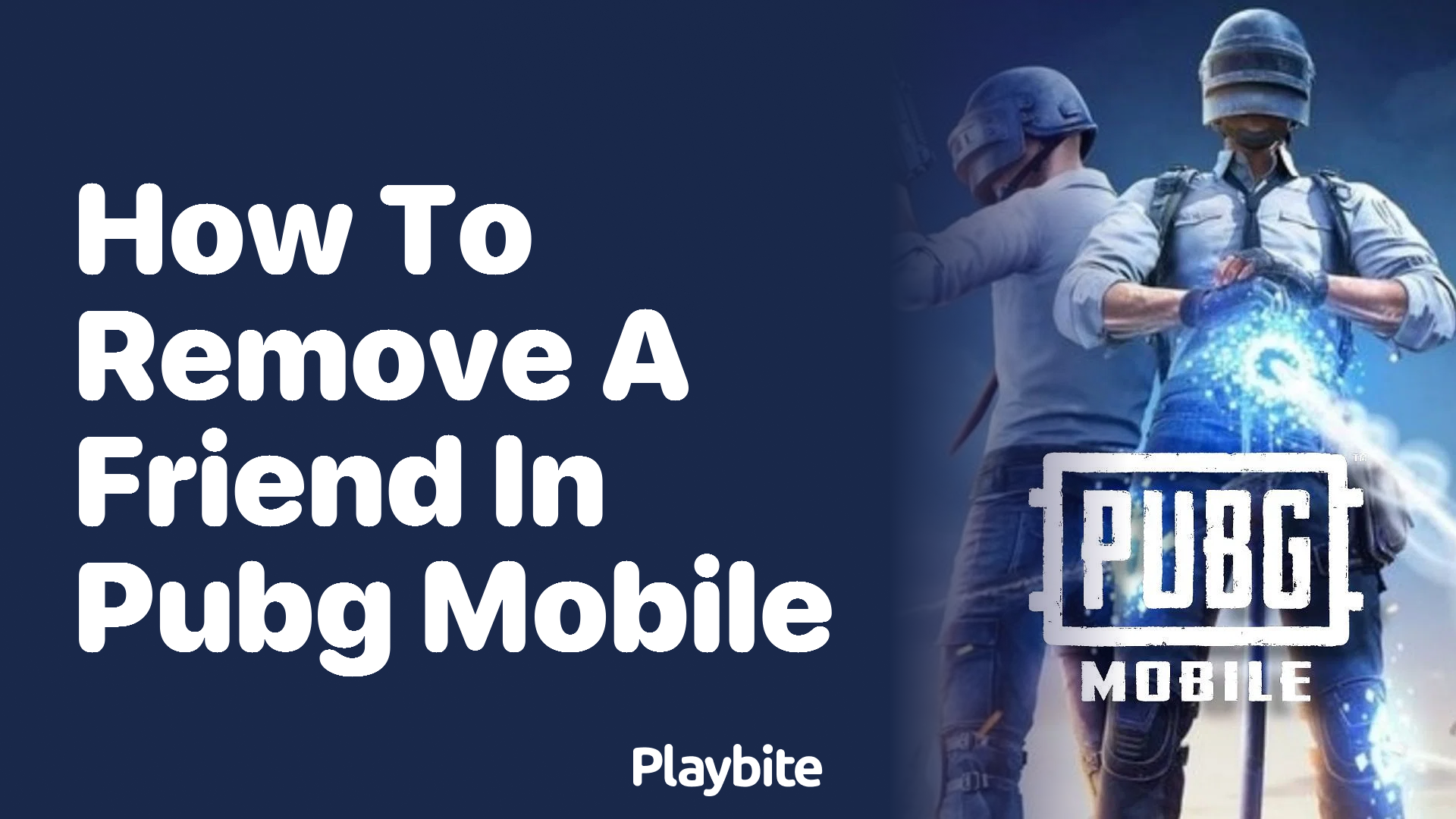 How to Remove a Friend in PUBG Mobile