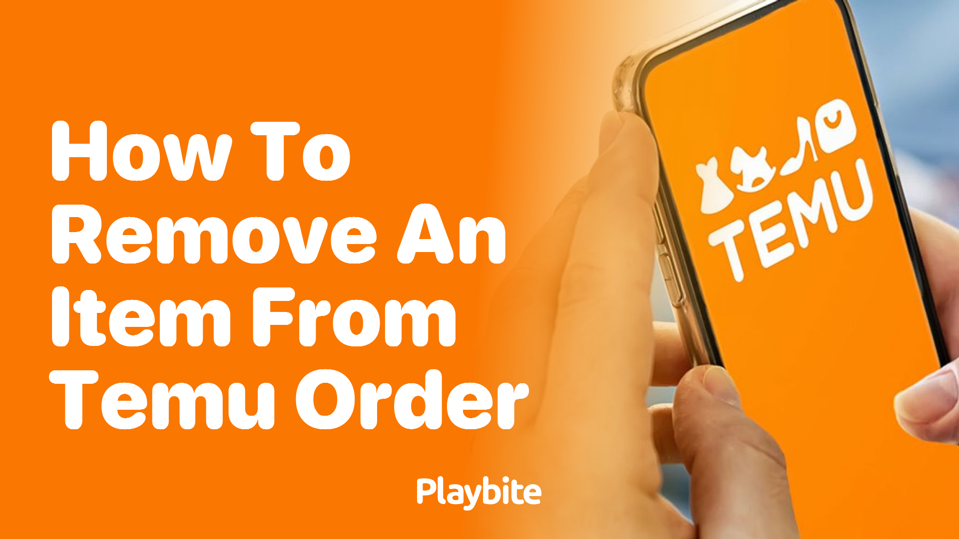 How to Remove an Item from Your Temu Order