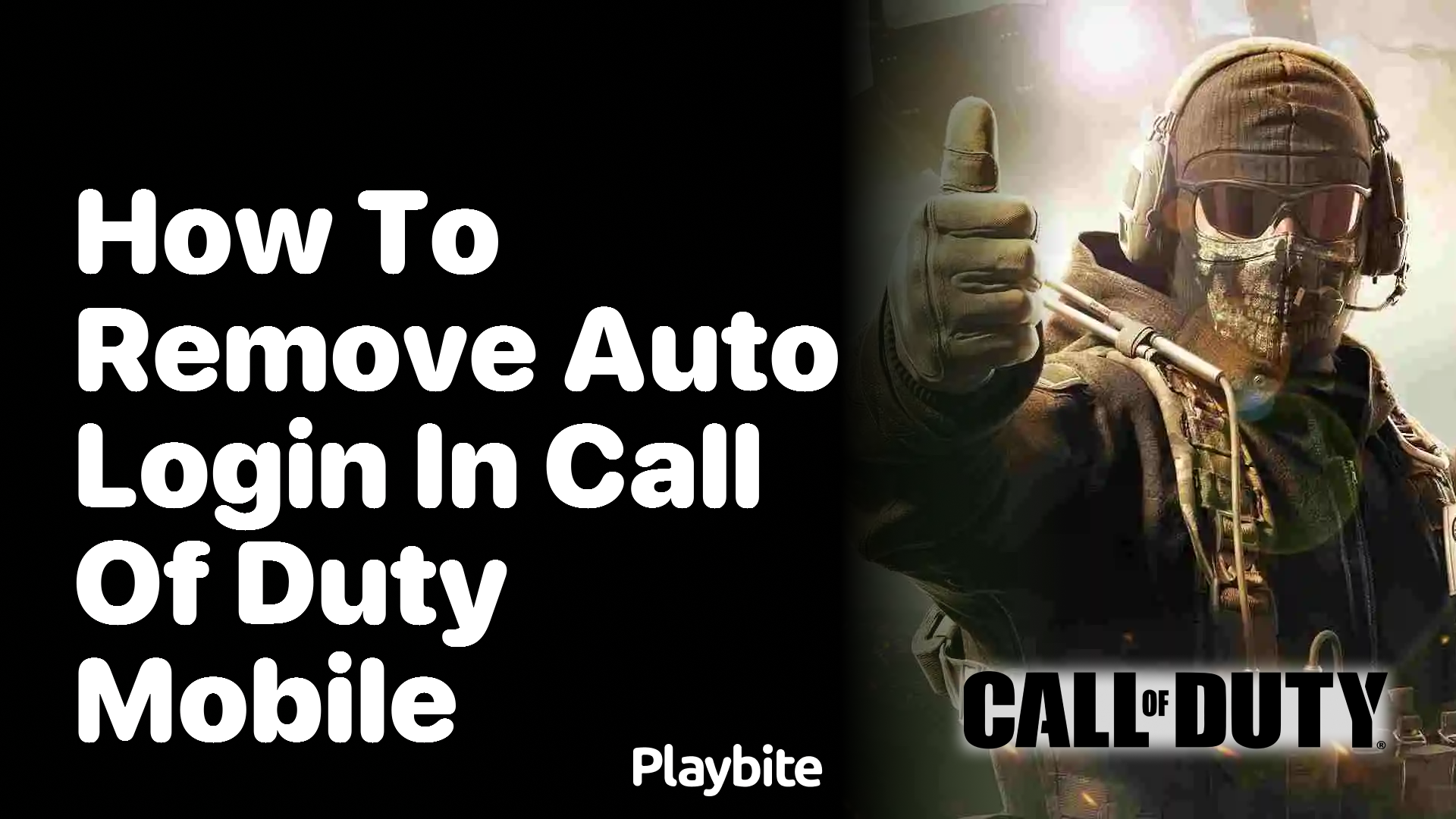 How to Remove Auto Login in Call of Duty Mobile