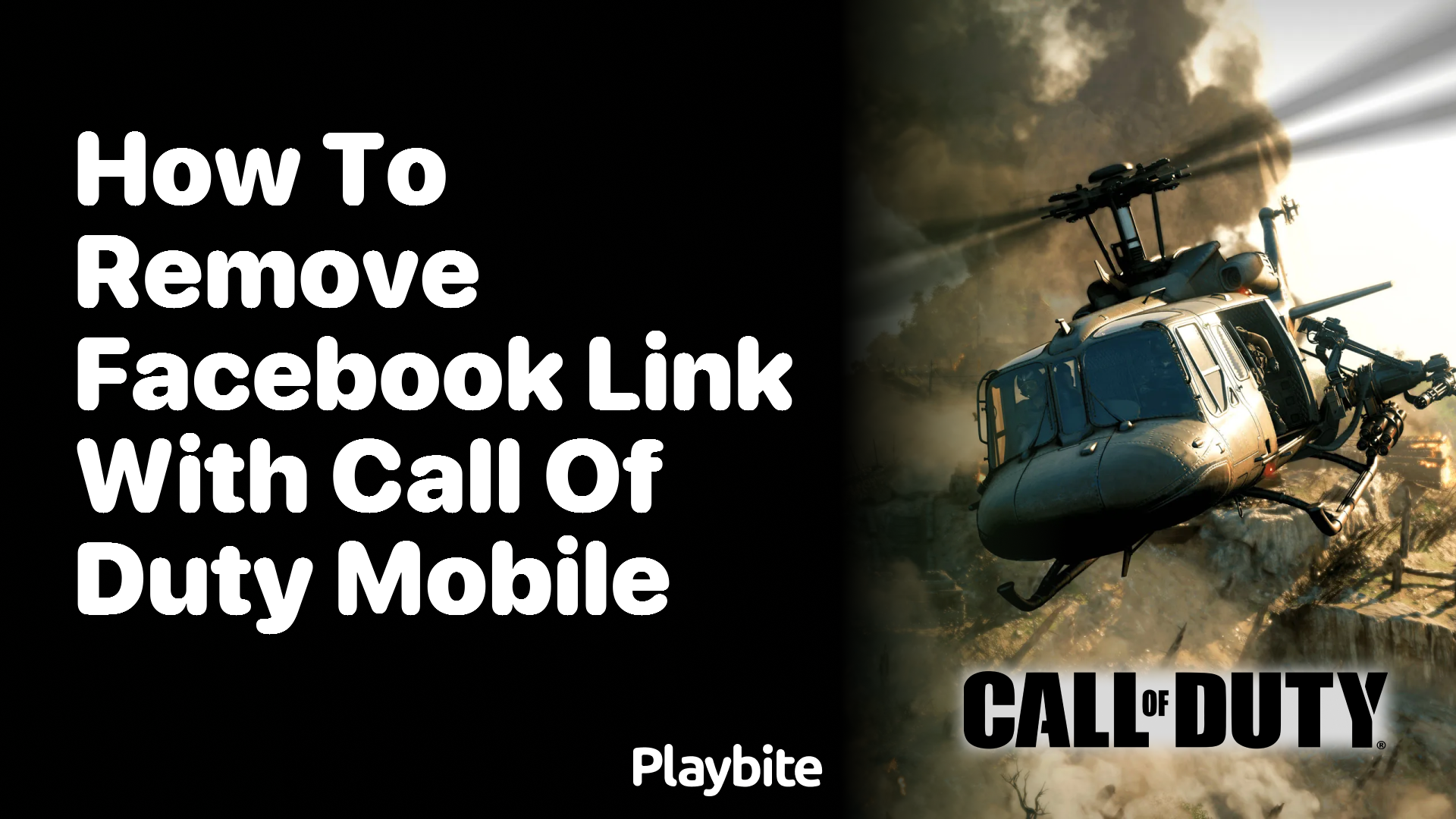 How to Remove Your Facebook Link With Call of Duty Mobile