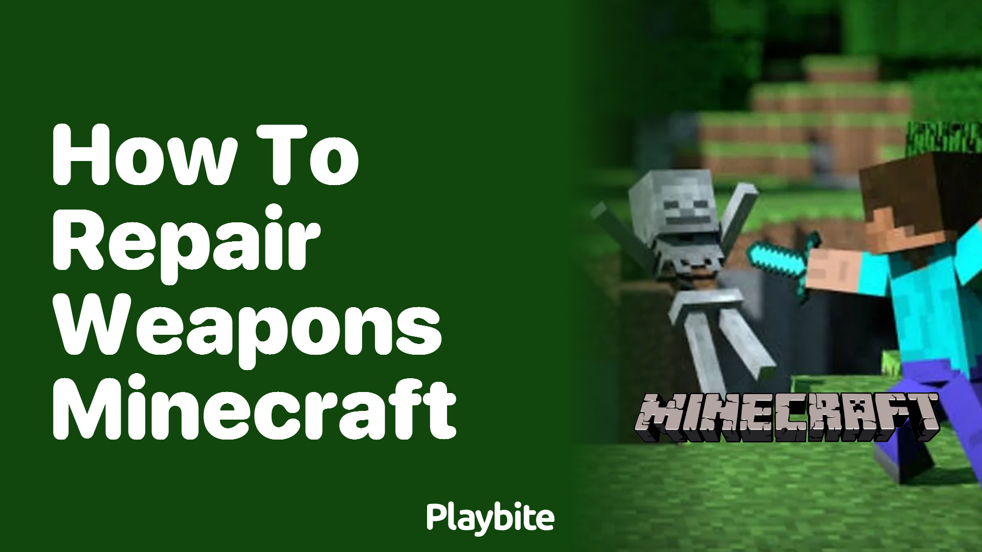 How to Repair Weapons in Minecraft