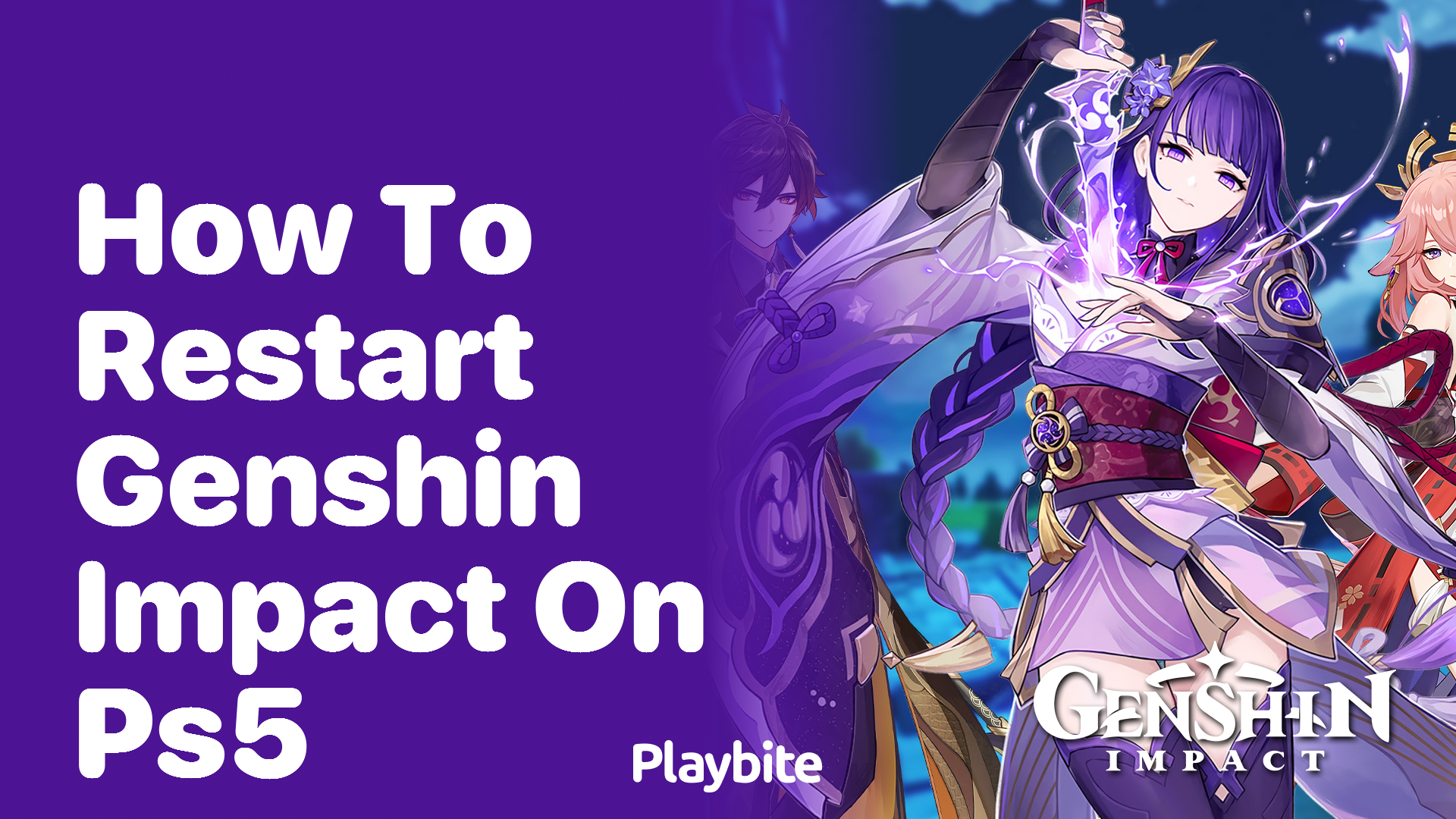 How to Restart Genshin Impact on PS5