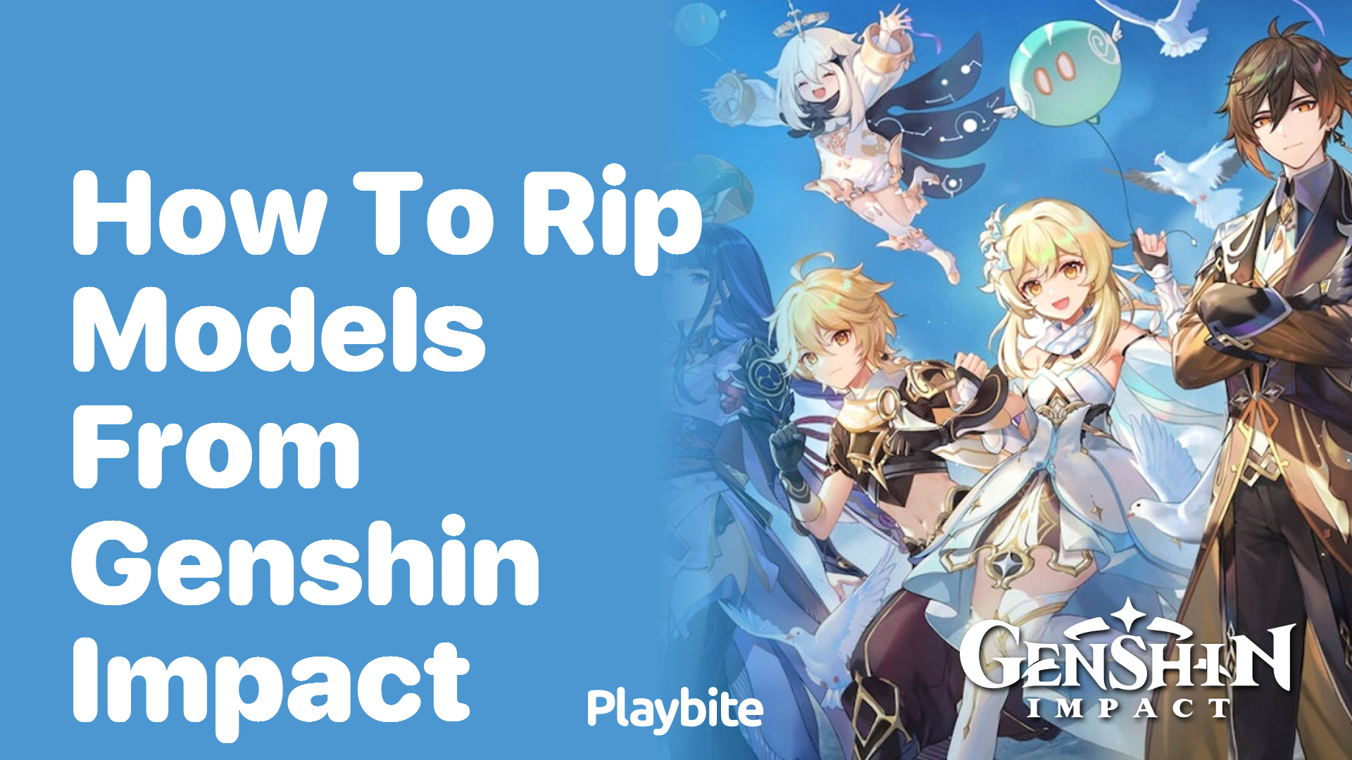 How to Rip Models from Genshin Impact